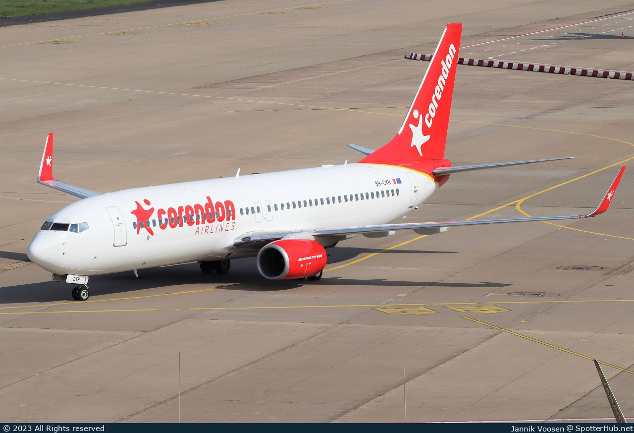 Photo of 9H-CXH - Boeing 737-8ME operated by Corendon Airlines Europe