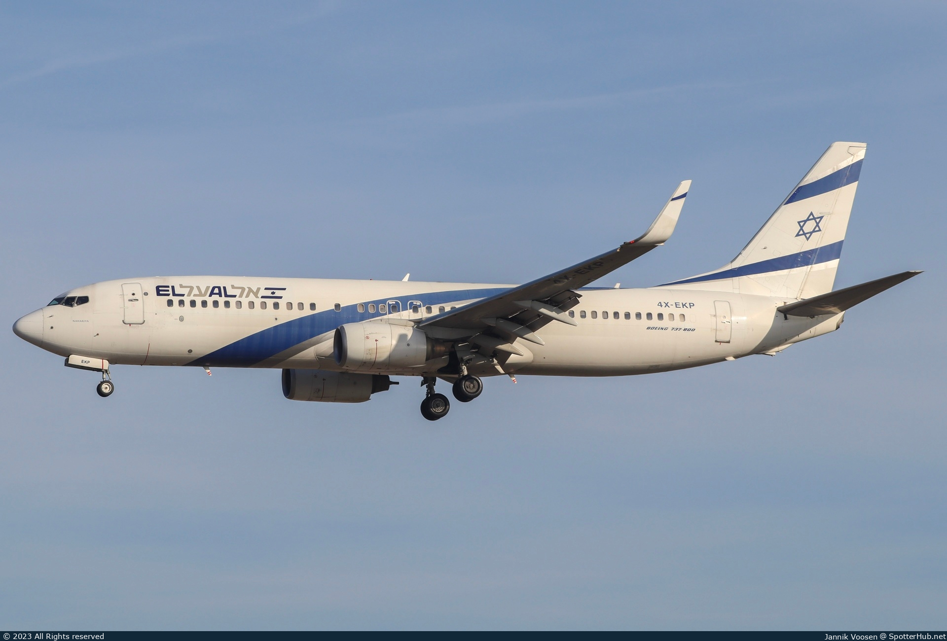 Photo of 4X-EKP - Boeing 737-8Q8 operated by El Al Israel Airlines