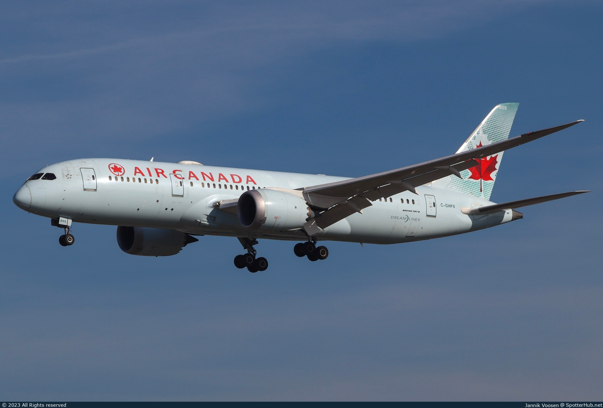 Photo of C-GHPX - Boeing 787-8 Dreamliner operated by Air Canada