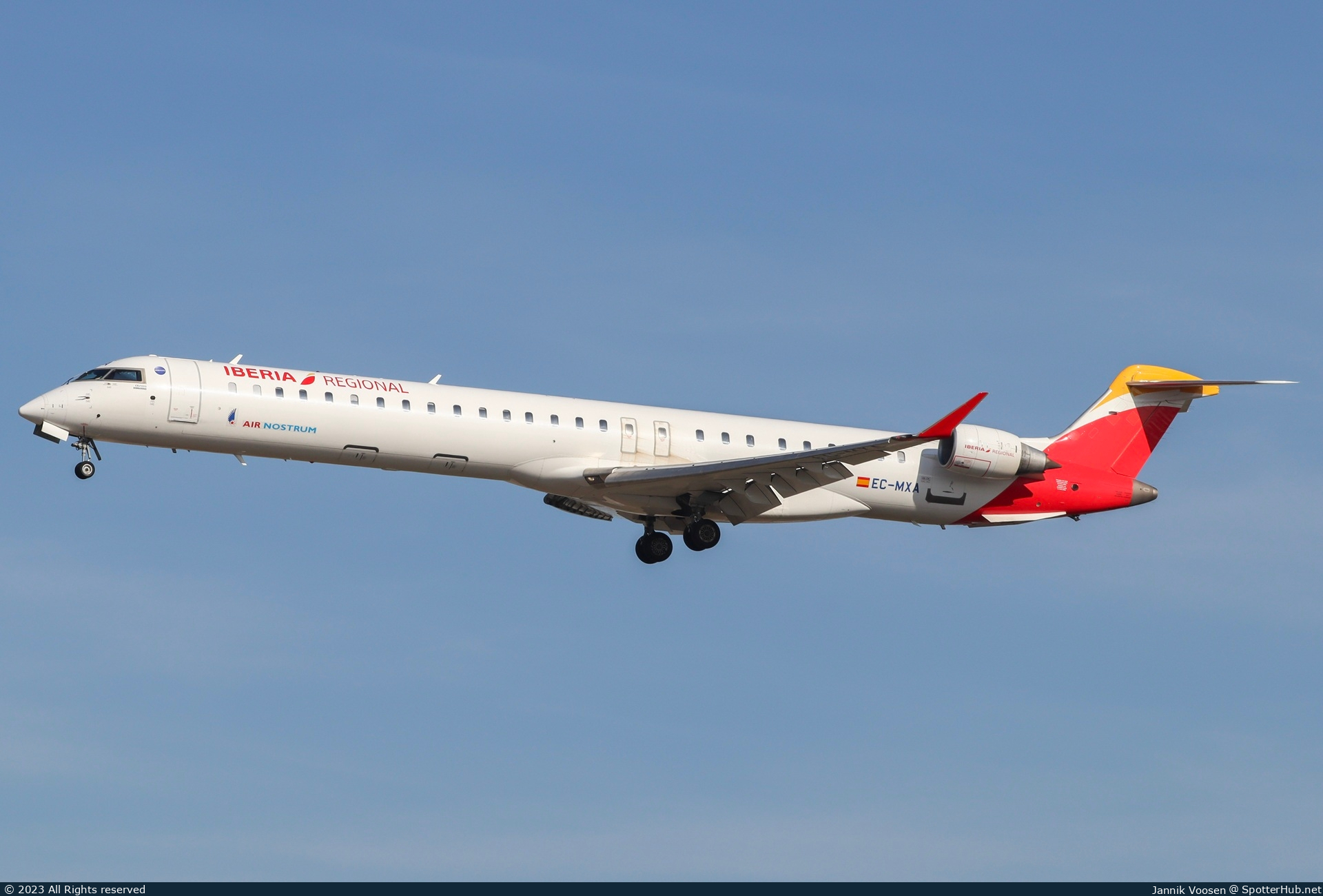 Photo of EC-MXA - Bombardier CRJ-1000 operated by Iberia Regional (opb Air Nostrum)