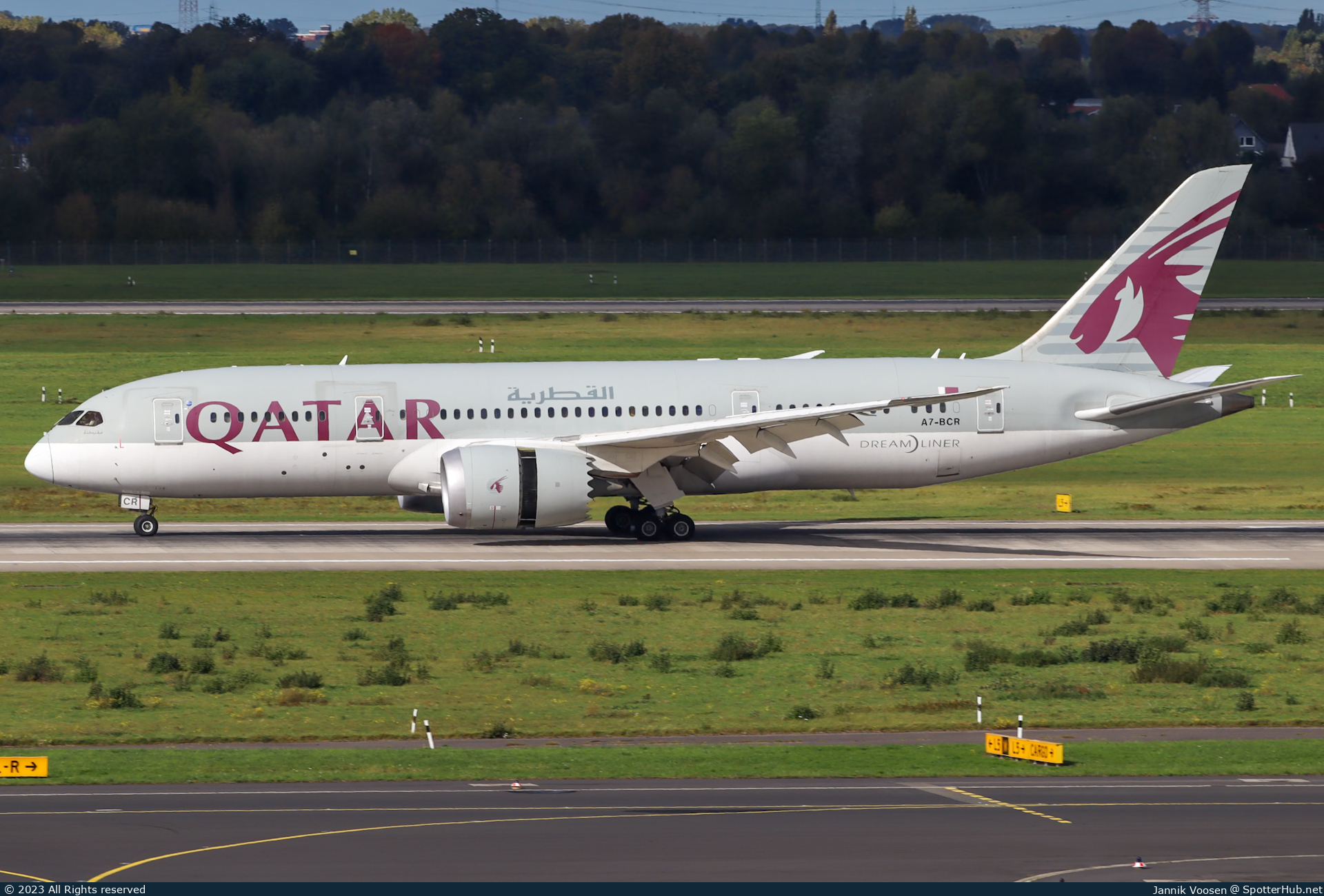 Photo of A7-BCR - Boeing 787-8 Dreamliner operated by Qatar Airways
