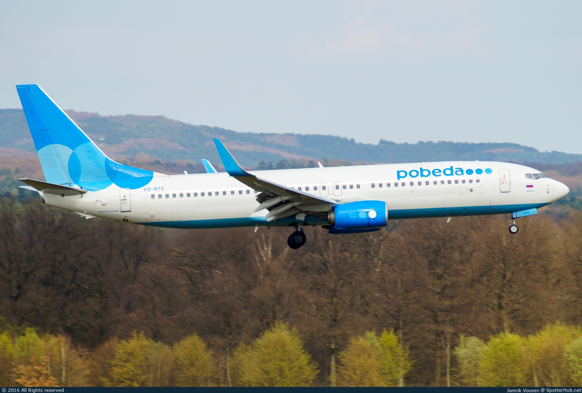 Photo of VQ-BTE - Boeing 737-81D operated by Pobeda
