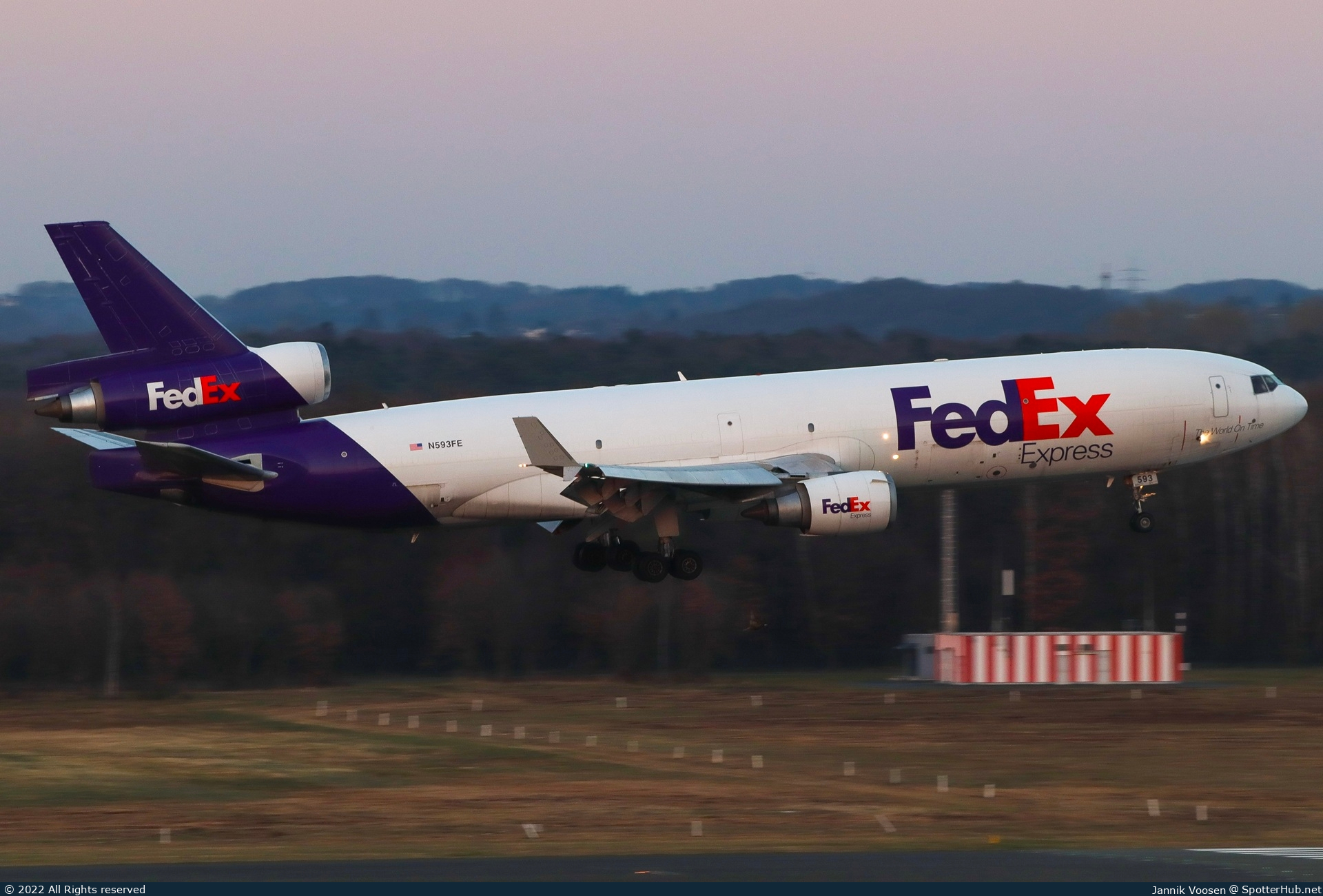 Photo of N593FE - McDonnell Douglas MD-11(F) operated by FedEx