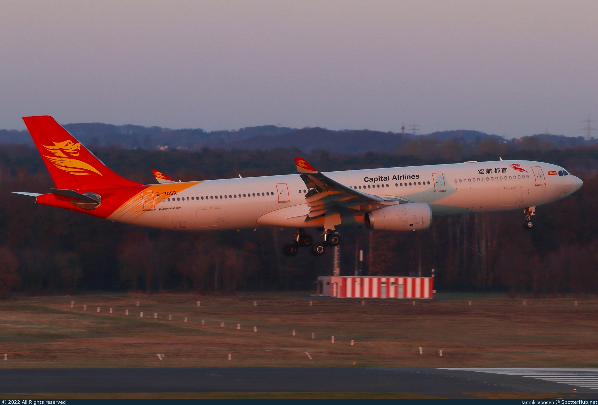 Photo of B-305R - Airbus A330-343 operated by Capital Airlines