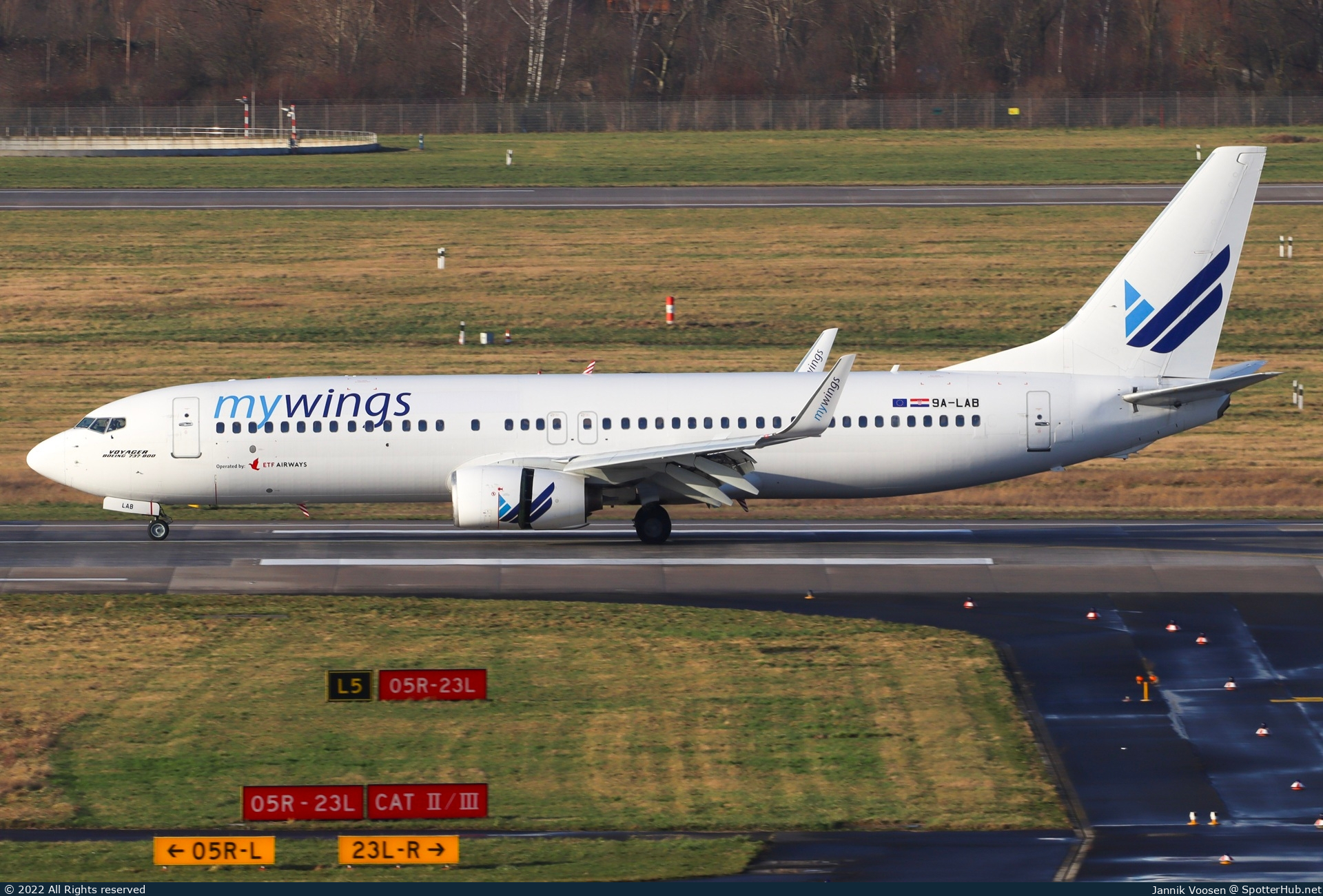 Photo of 9A-LAB - Boeing 737-8K5 operated by MyWings (opb ETF Airways)