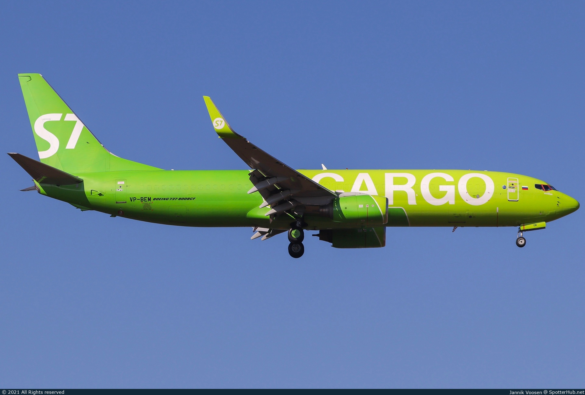 Photo of VP-BEM - Boeing 737-8AS(BCF) operated by S7 Airlines Cargo