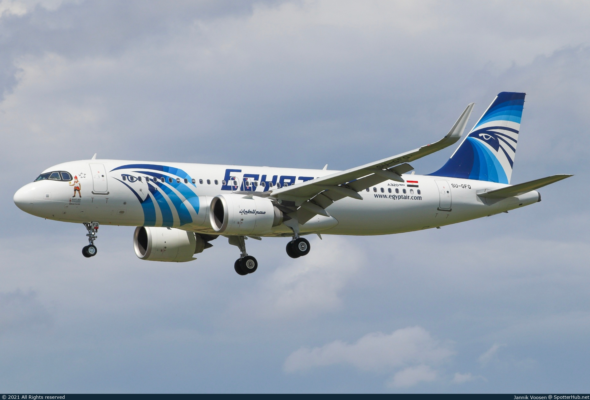Photo of SU-GFQ - Airbus A320-251N operated by Egyptair