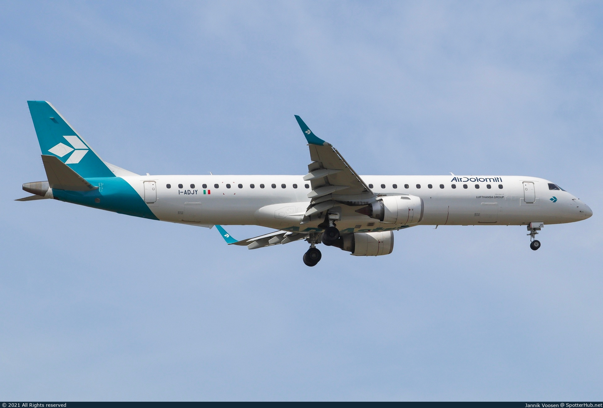 Photo of I-ADJY - Embraer ERJ-195LR operated by Air Dolomiti