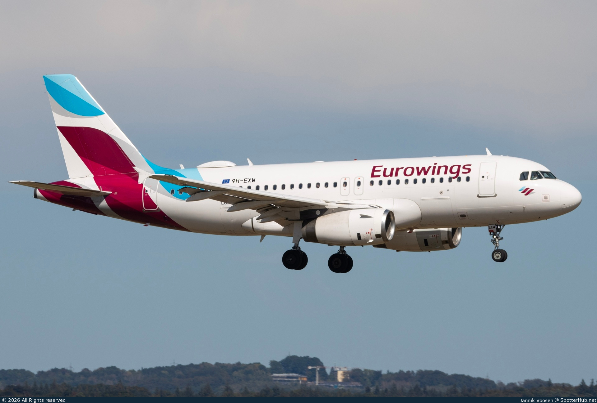 Photo of 9H-EXW - Airbus A319-132 operated by Eurowings Europe Malta