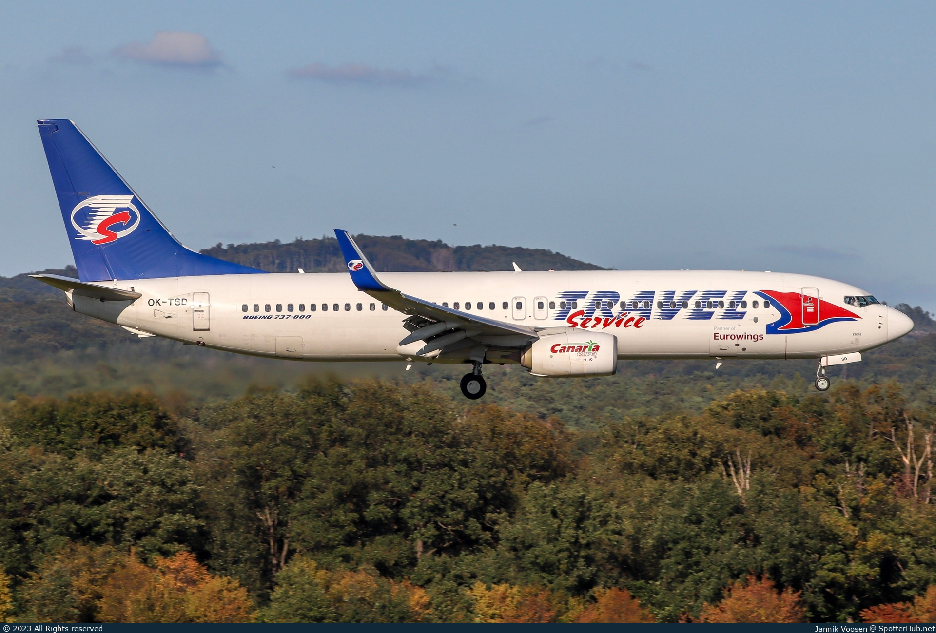 Photo of OK-TSD - Boeing 737-8Q8 operated by Travel Service