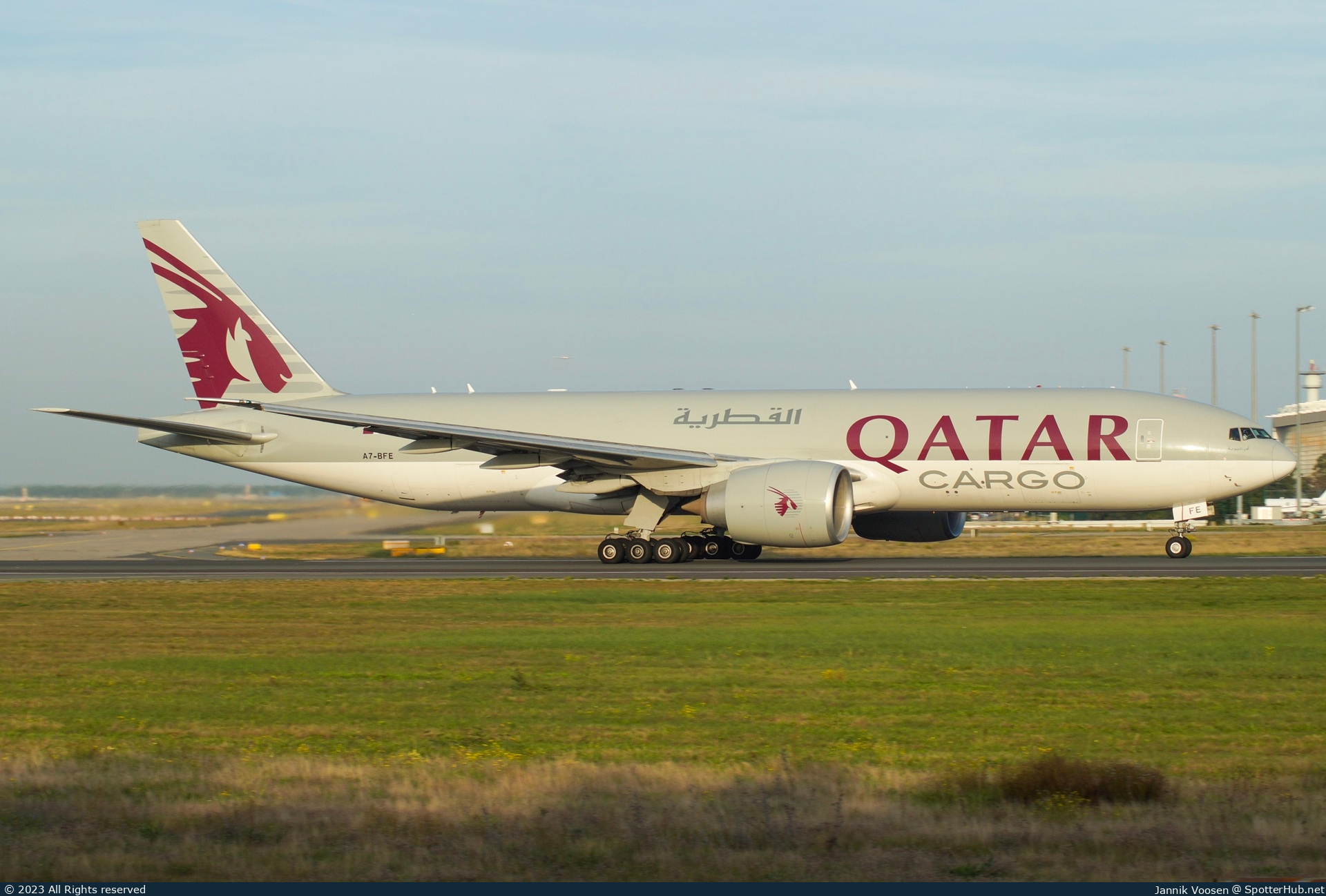 Photo of A7-BFE - Boeing 777-FDZ operated by Qatar Airways Cargo