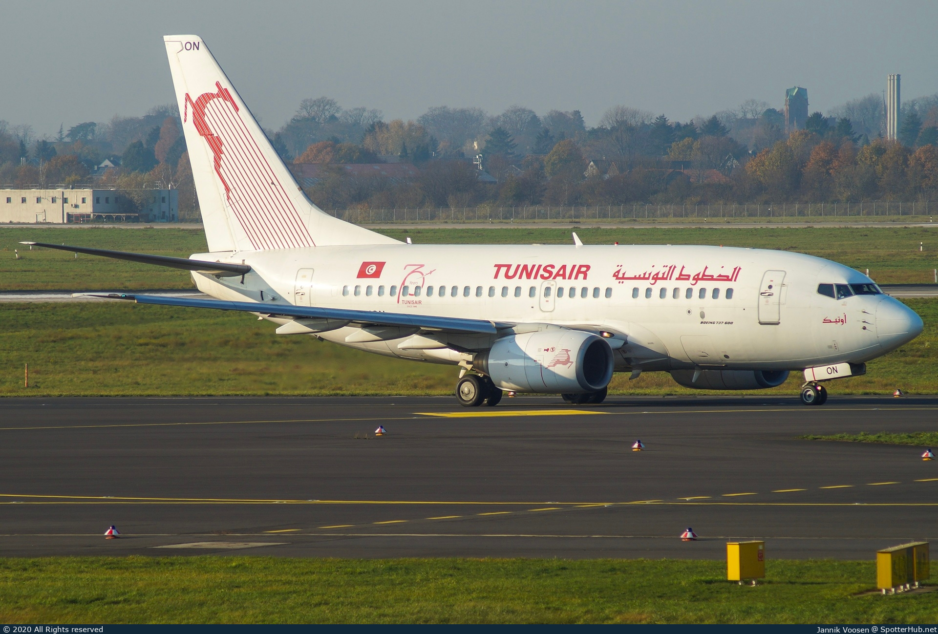 Photo of TS-ION - Boeing 737-6H3 operated by Tunisair