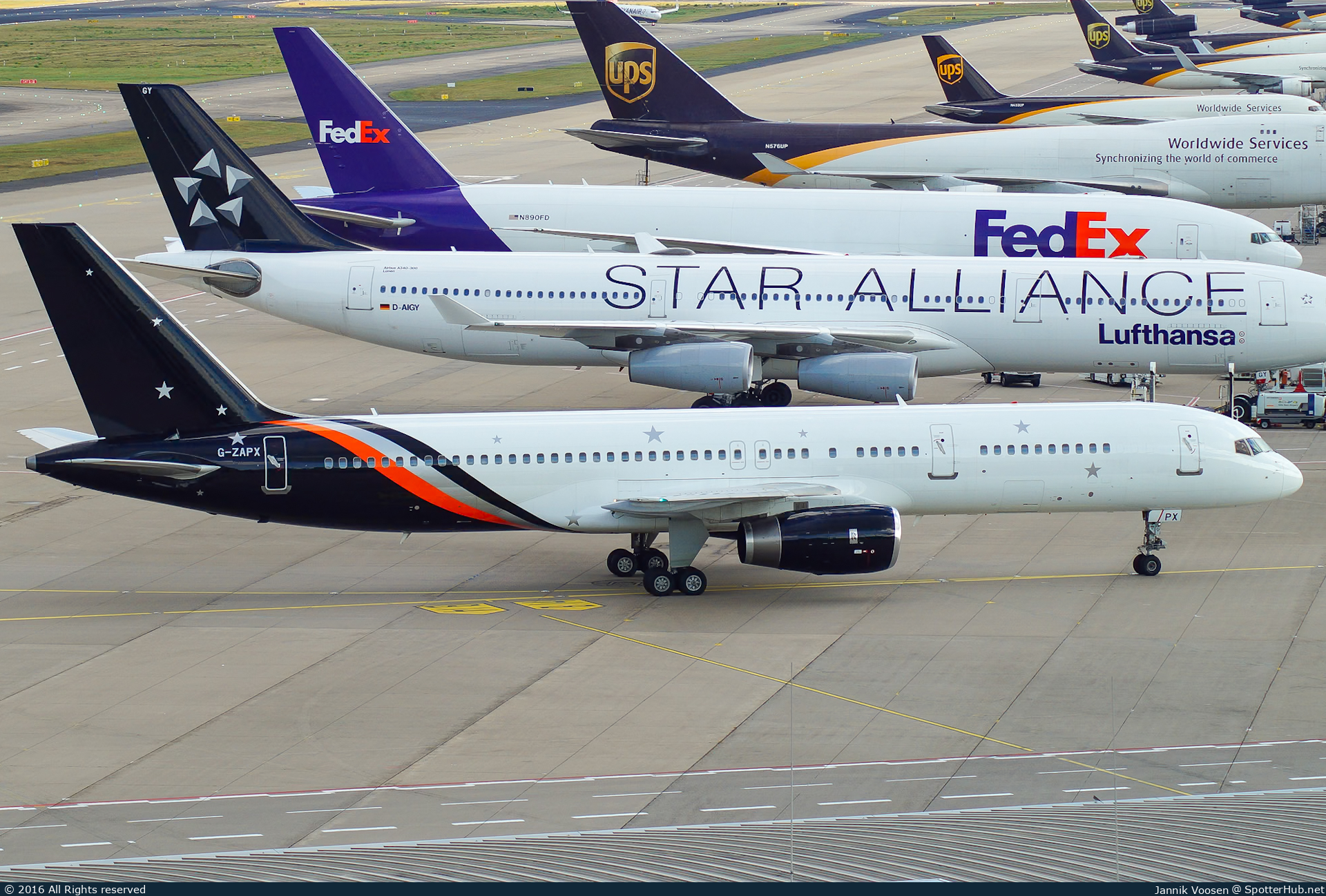 Photo of G-ZAPX - Boeing 757-256 operated by Titan Airways