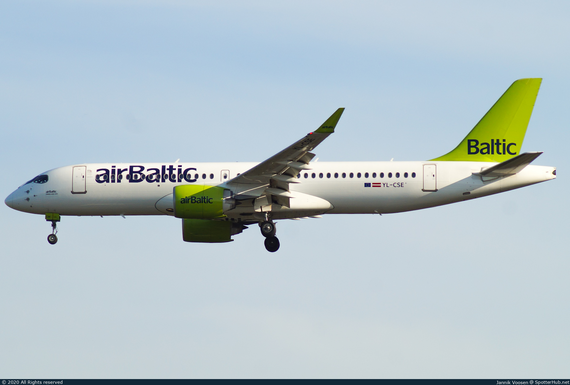 Photo of YL-CSE - Airbus A220-300 operated by airBaltic