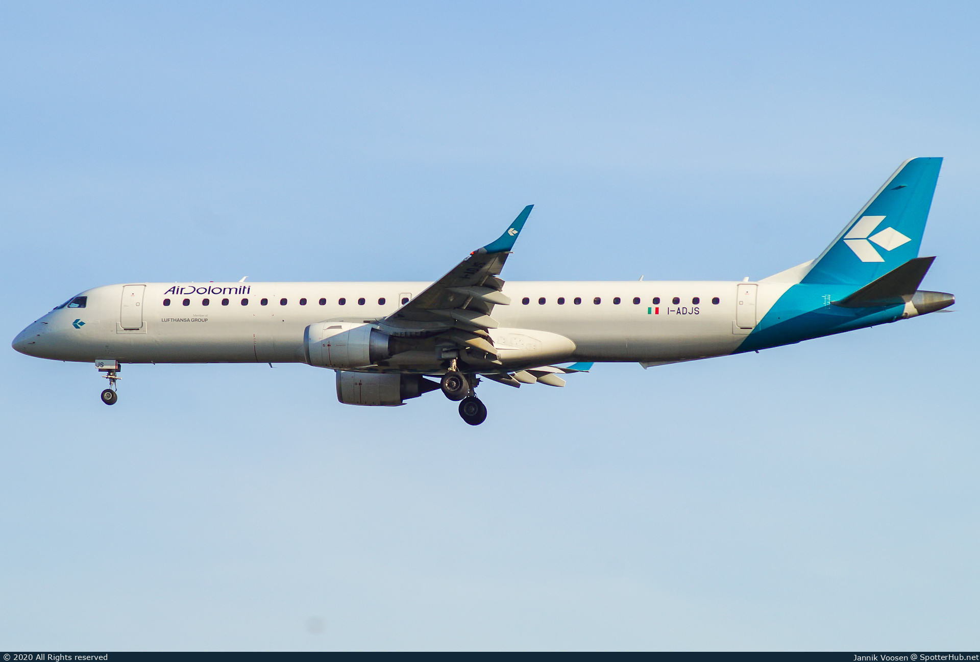 Photo of I-ADJS - Embraer ERJ-195LR operated by Air Dolomiti