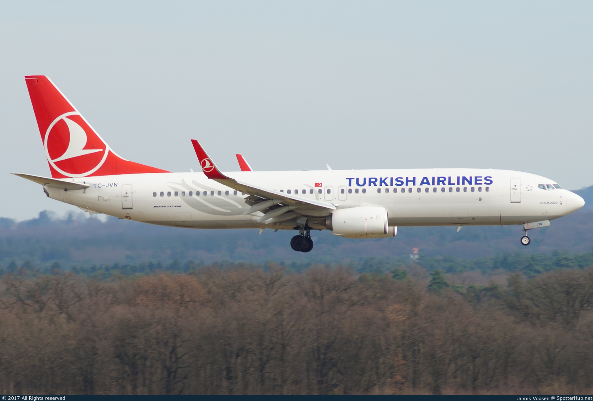 Photo of TC-JVN - Boeing 737-8F2 operated by Turkish Airlines