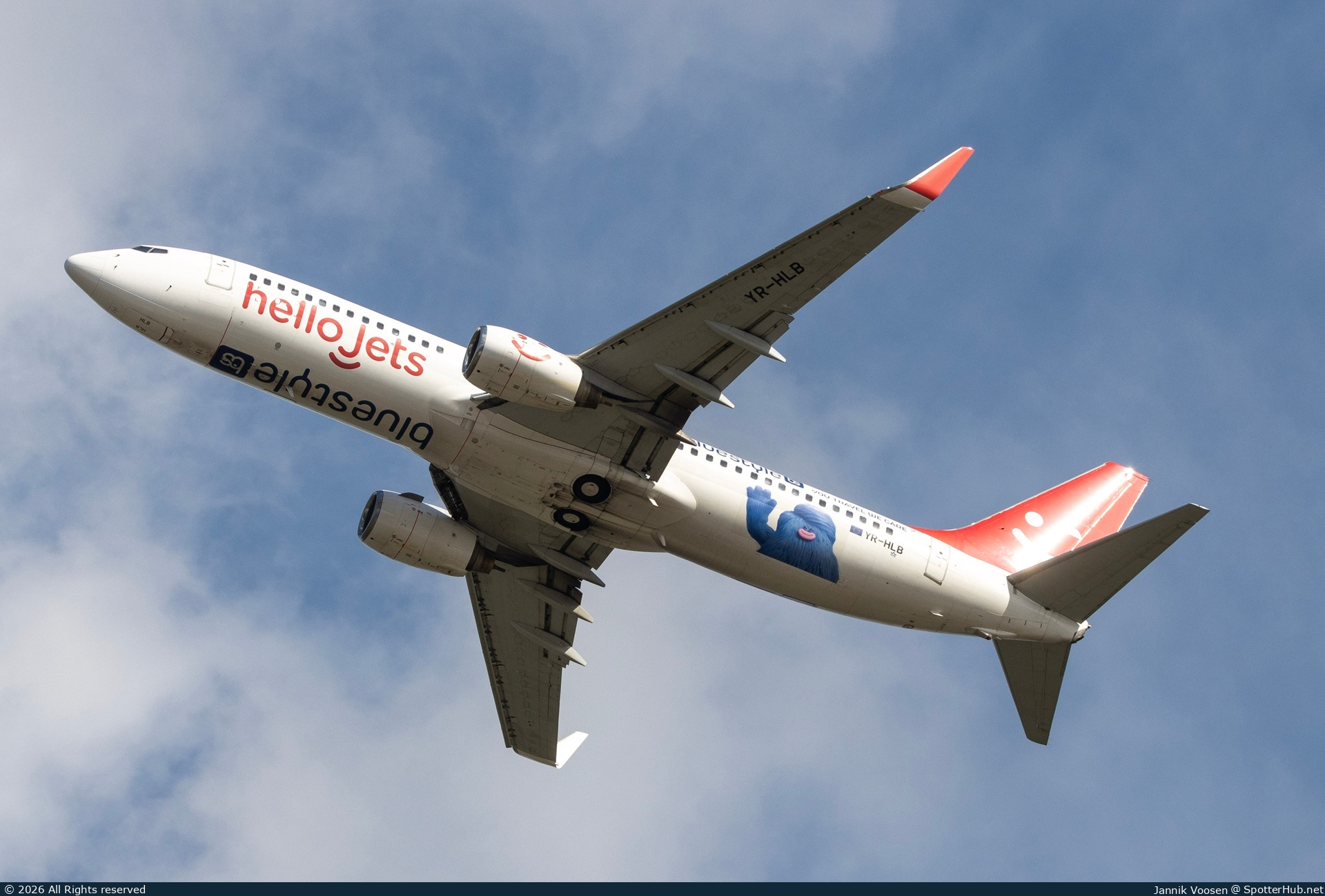 Photo of YR-HLB - Boeing 737-8KN operated by Hello Jets