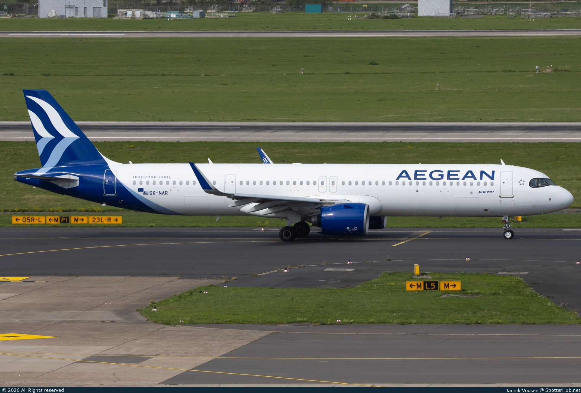 Photo of SX-NAR - Airbus A321-271NX operated by Aegean Airlines