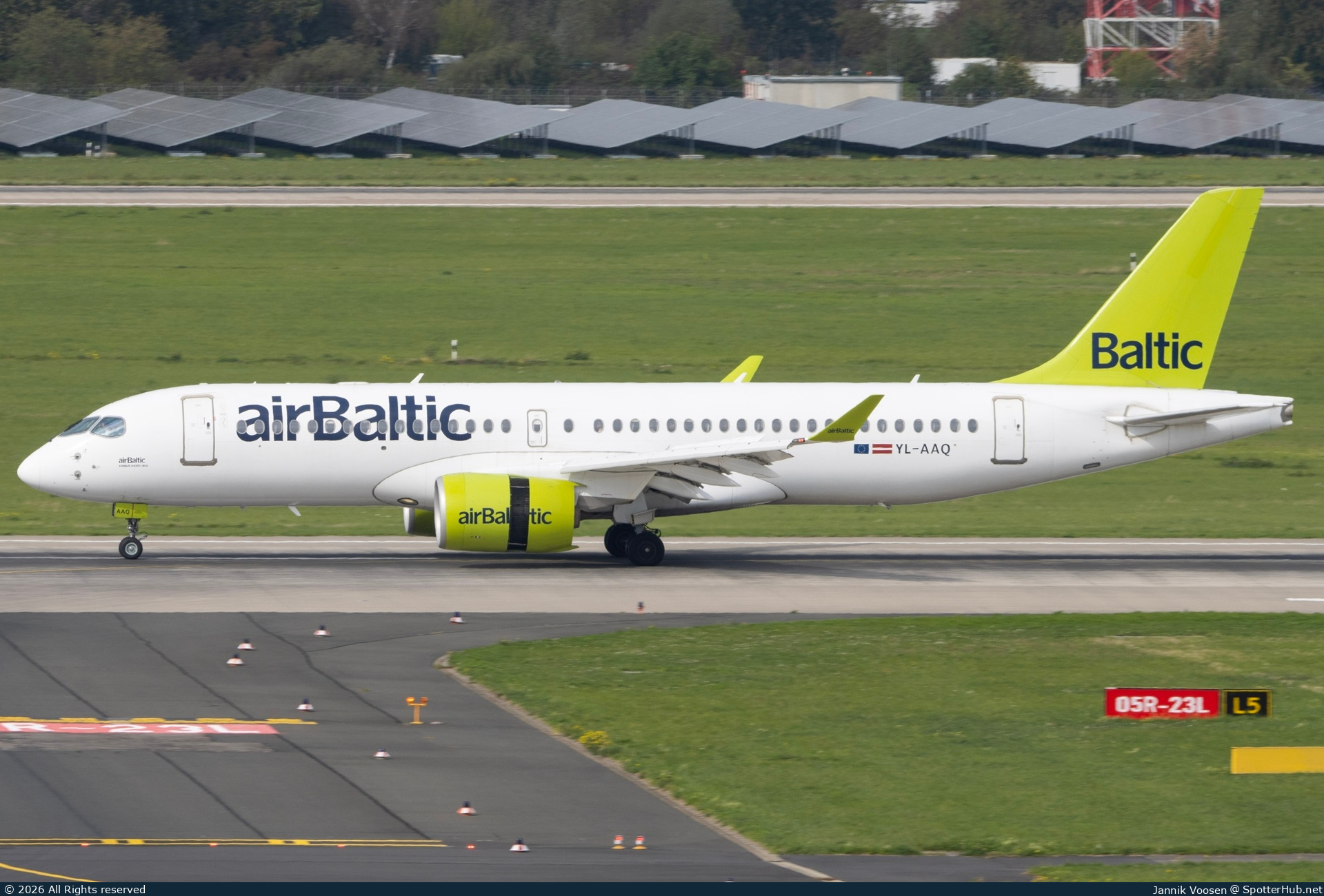 Photo of YL-AAQ - Airbus A220-300 operated by airBaltic