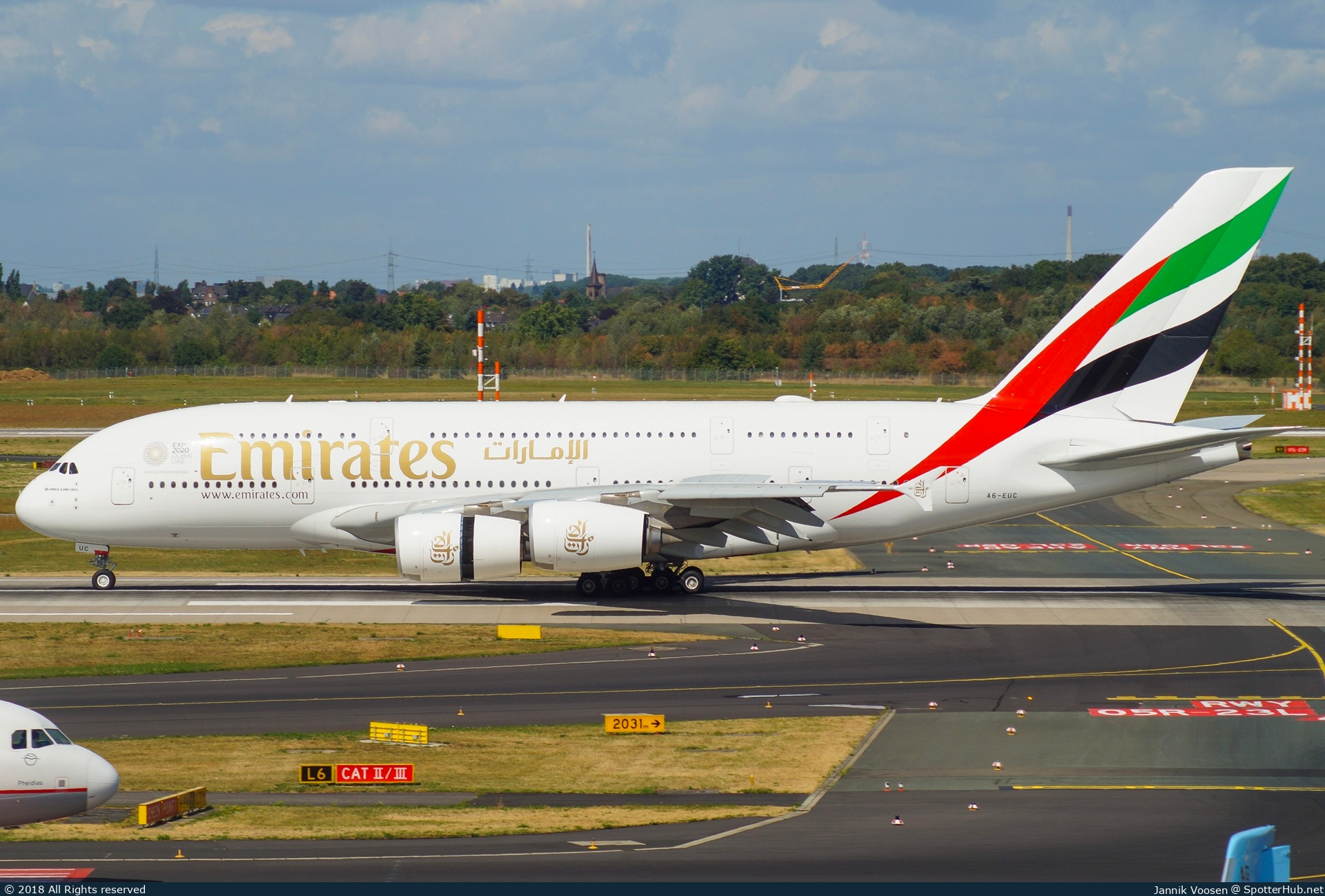 Photo of A6-EUC - Airbus A380-861 operated by Emirates