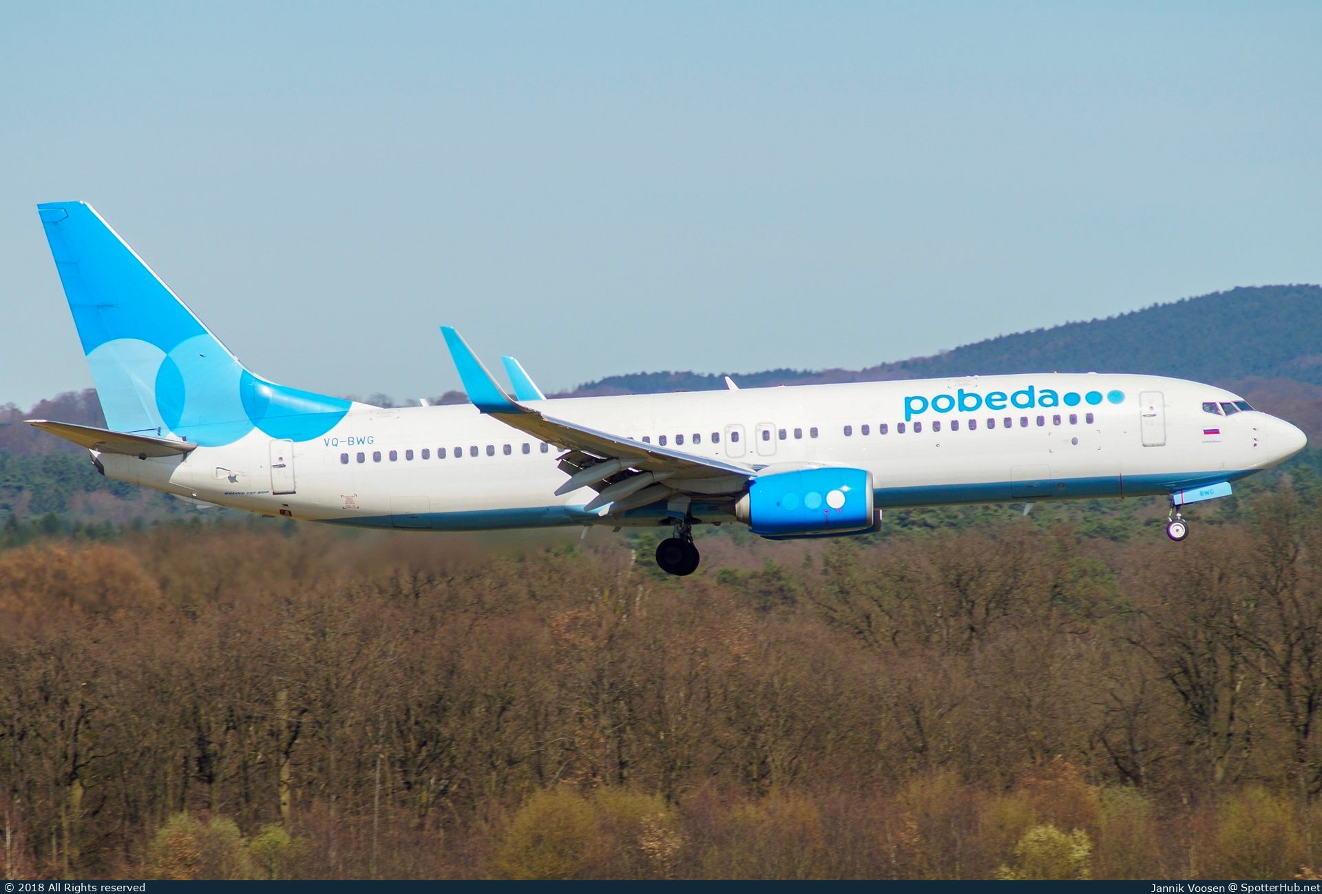 Photo of VQ-BWG - Boeing 737-8LJ operated by Pobeda
