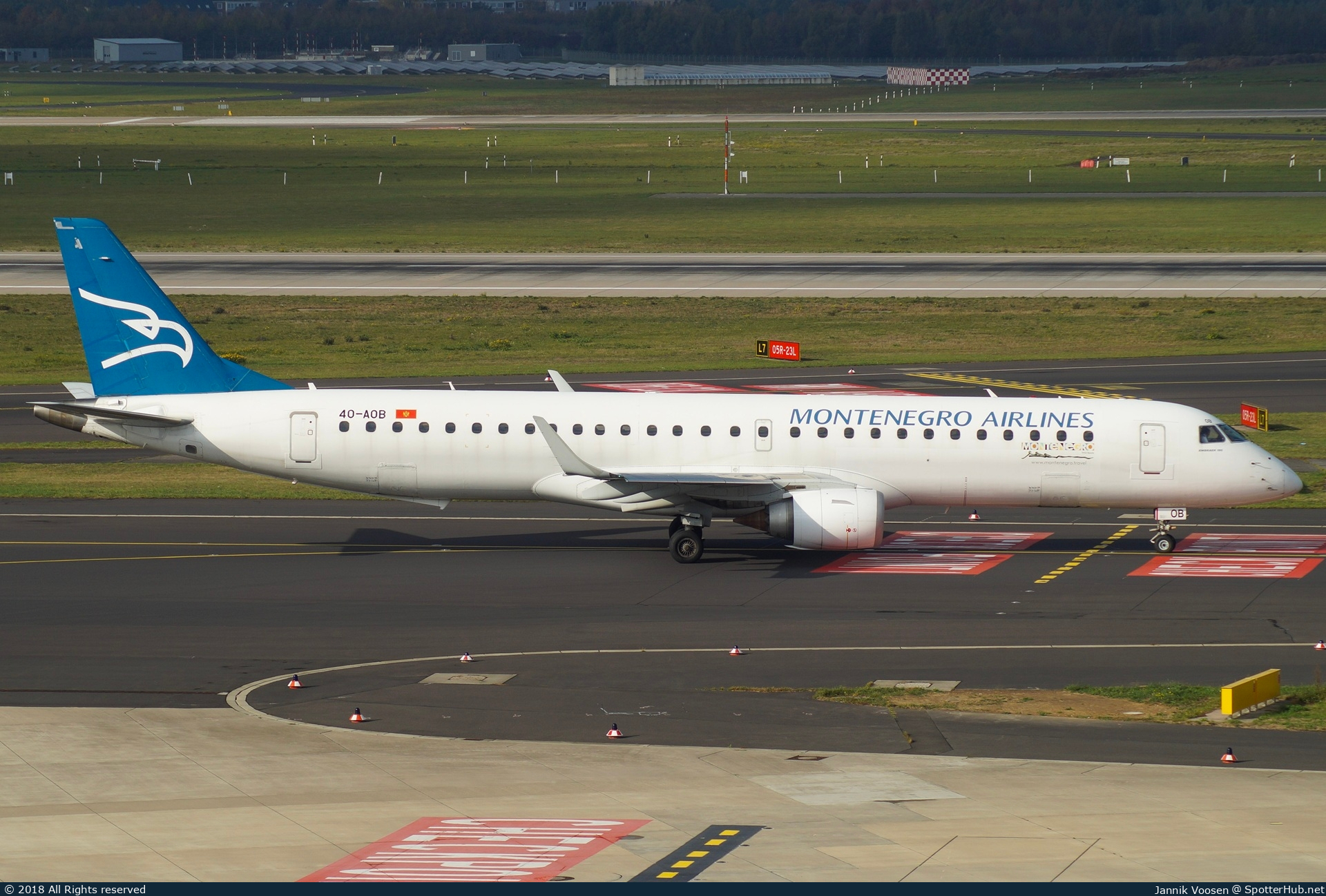 Photo of 4O-AOB - Embraer ERJ-195LR operated by Montenegro Airlines