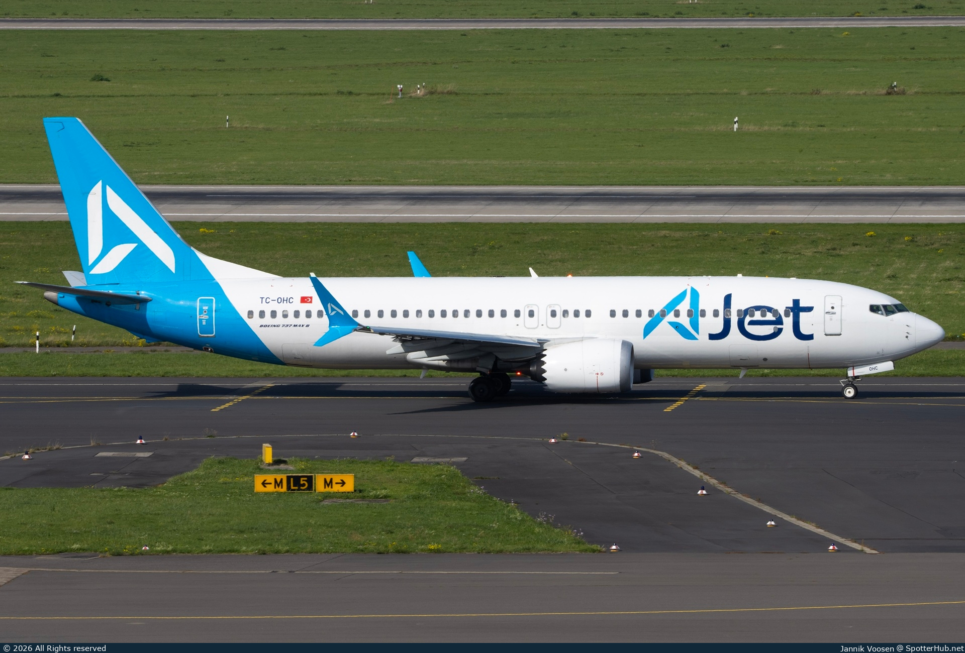 Photo of TC-OHC - Boeing 737 MAX 8 operated by AJet