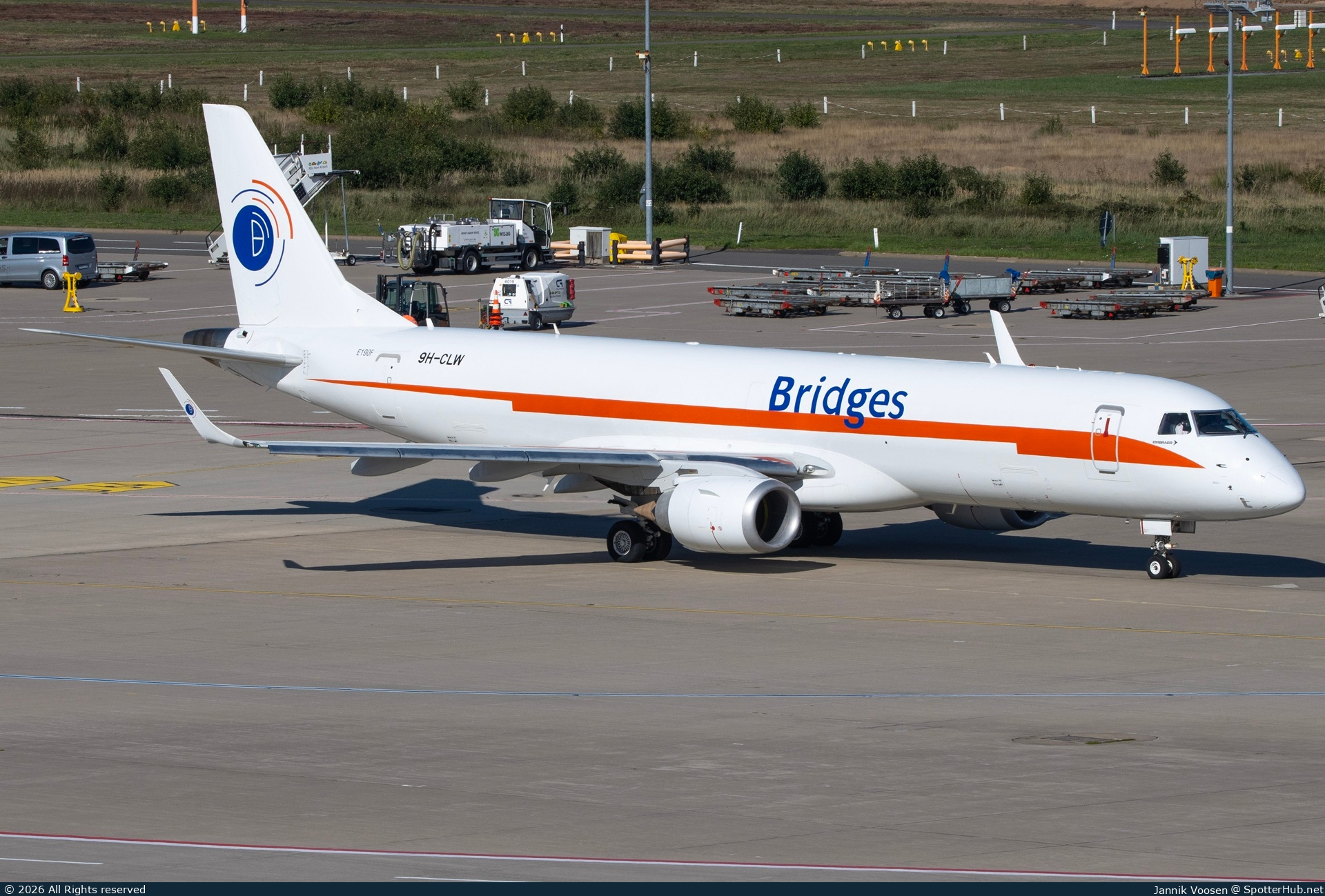 Photo of 9H-CLW - Embraer ERJ-190AR(F) operated by Bridges Air Cargo
