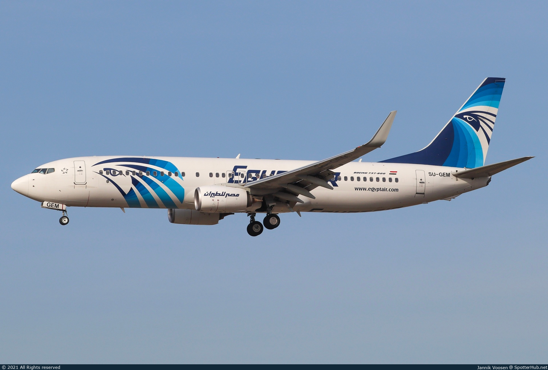 Photo of SU-GEM - Boeing 737-866 operated by Egyptair