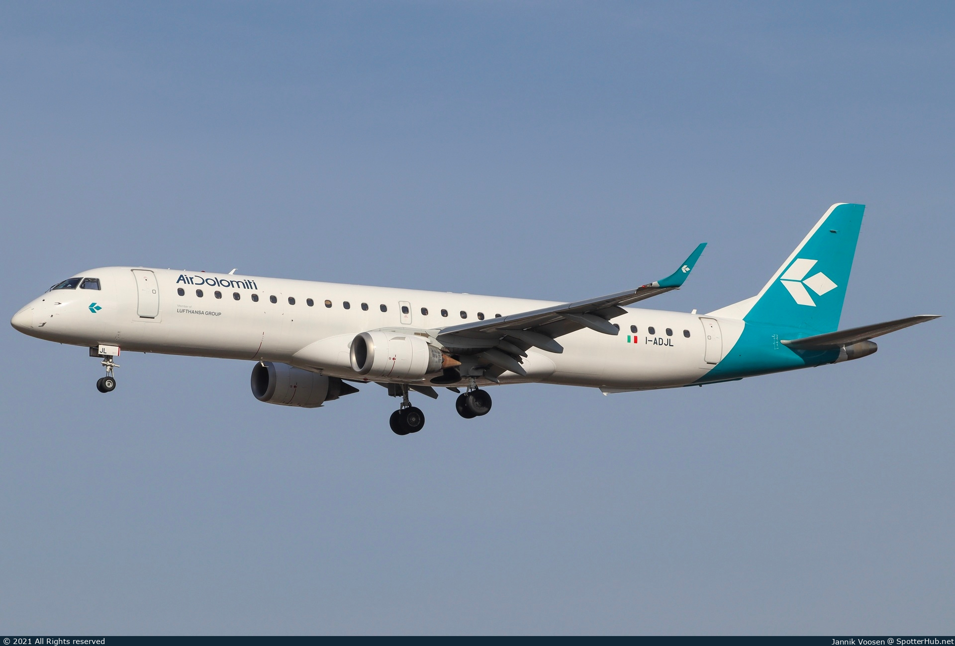 Photo of I-ADJL - Embraer ERJ-195LR operated by Air Dolomiti