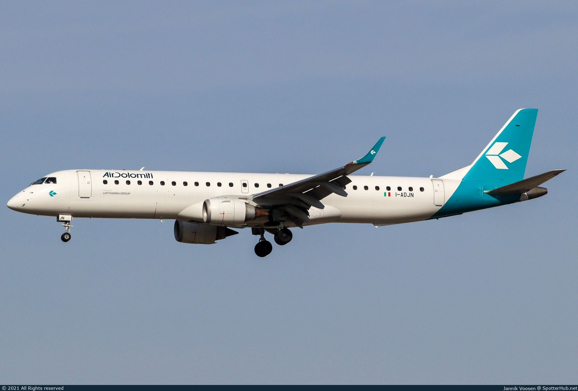 Photo of I-ADJN - Embraer ERJ-195LR operated by Air Dolomiti