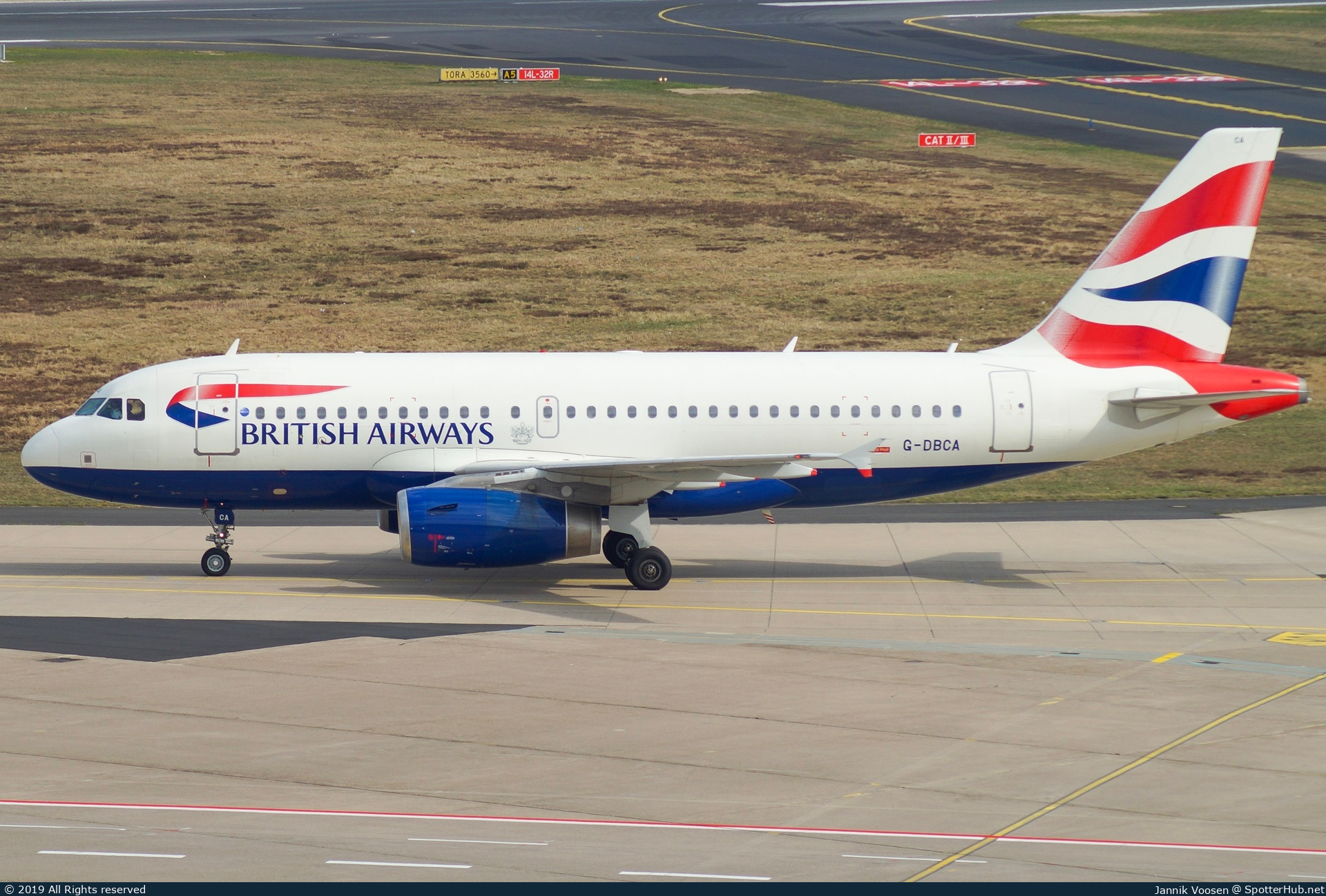 Photo of G-DBCA - Airbus A319-131 operated by British Airways