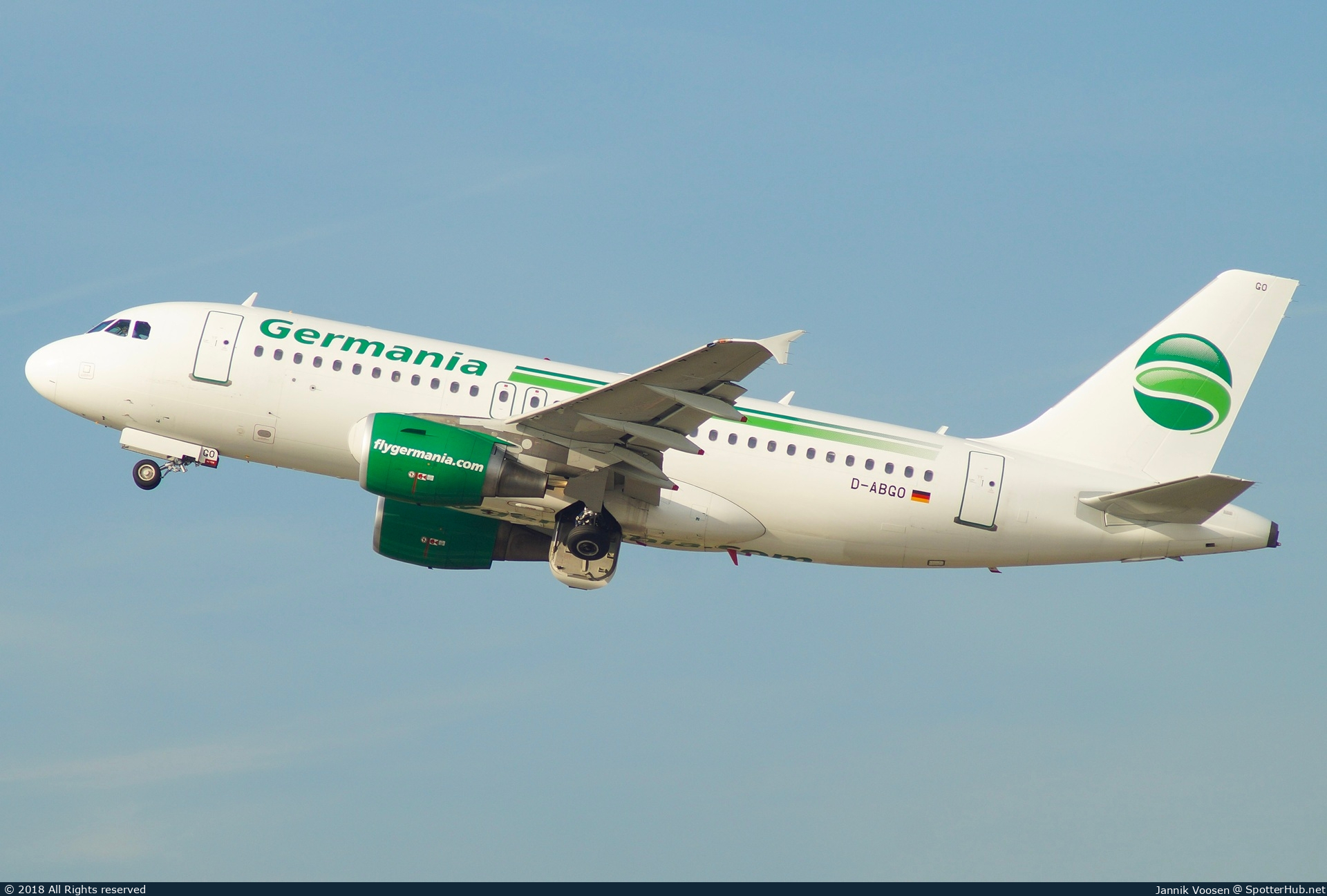 Photo of D-ABGO - Airbus A319-112 operated by Germania