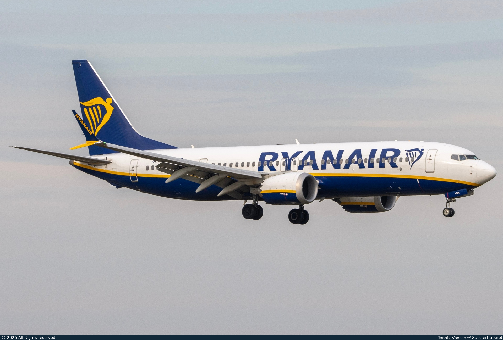 Photo of 9H-VUM - Boeing 737 MAX 8-200 operated by Ryanair (opb Malta Air)