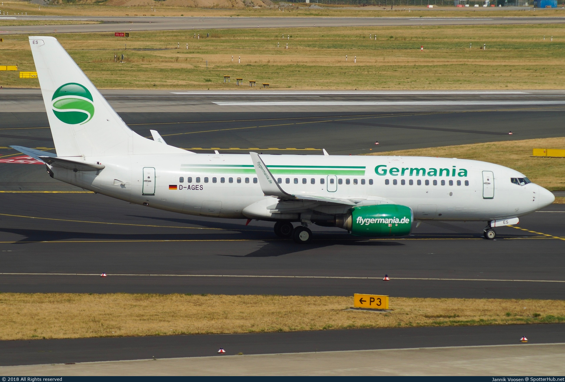 Photo of D-AGES - Boeing 737-75B operated by Germania