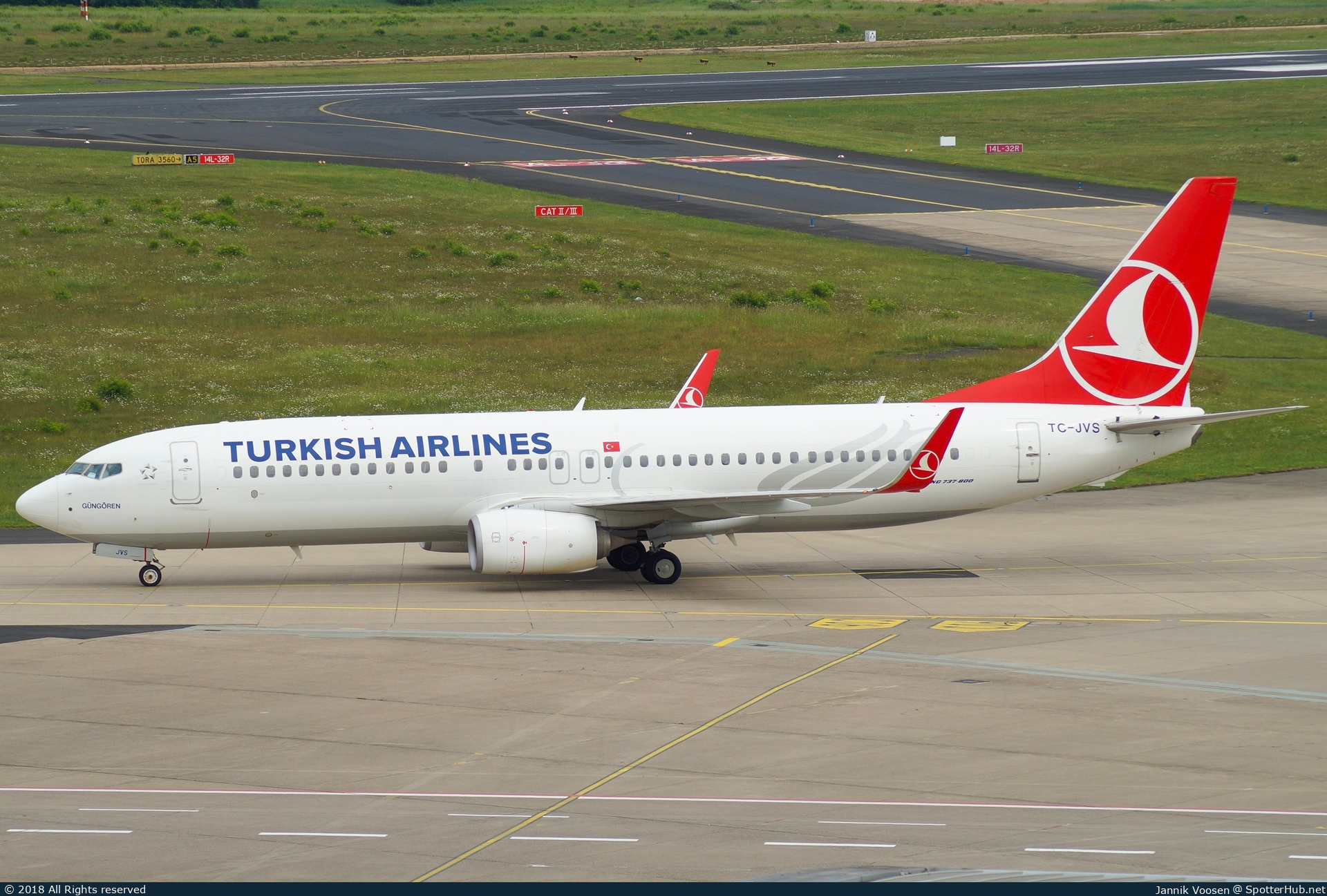 Photo of TC-JVS - Boeing 737-8F2 operated by Turkish Airlines