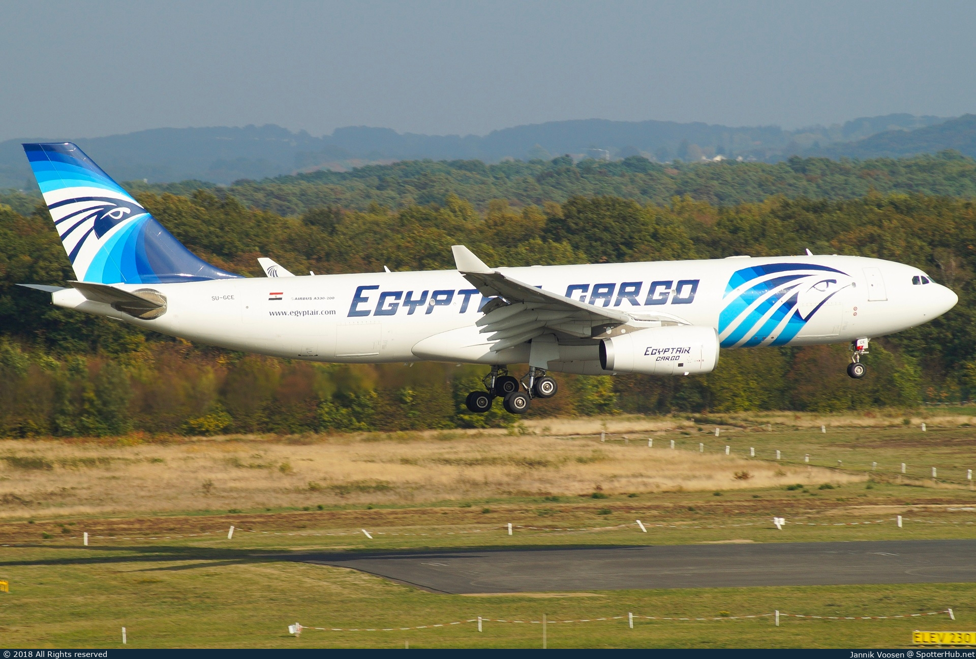 Photo of SU-GCE - Airbus A330-243(P2F) operated by Egyptair Cargo