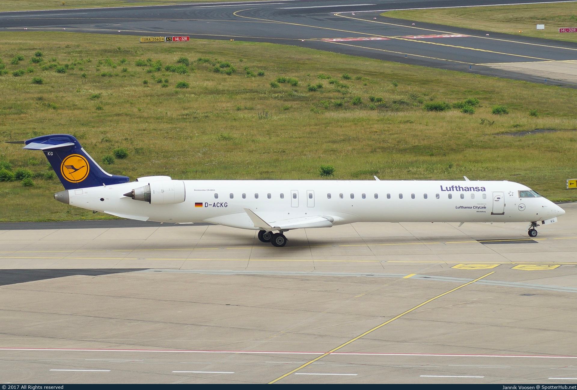 Photo of D-ACKG - Bombardier CRJ-900LR operated by Lufthansa CityLine