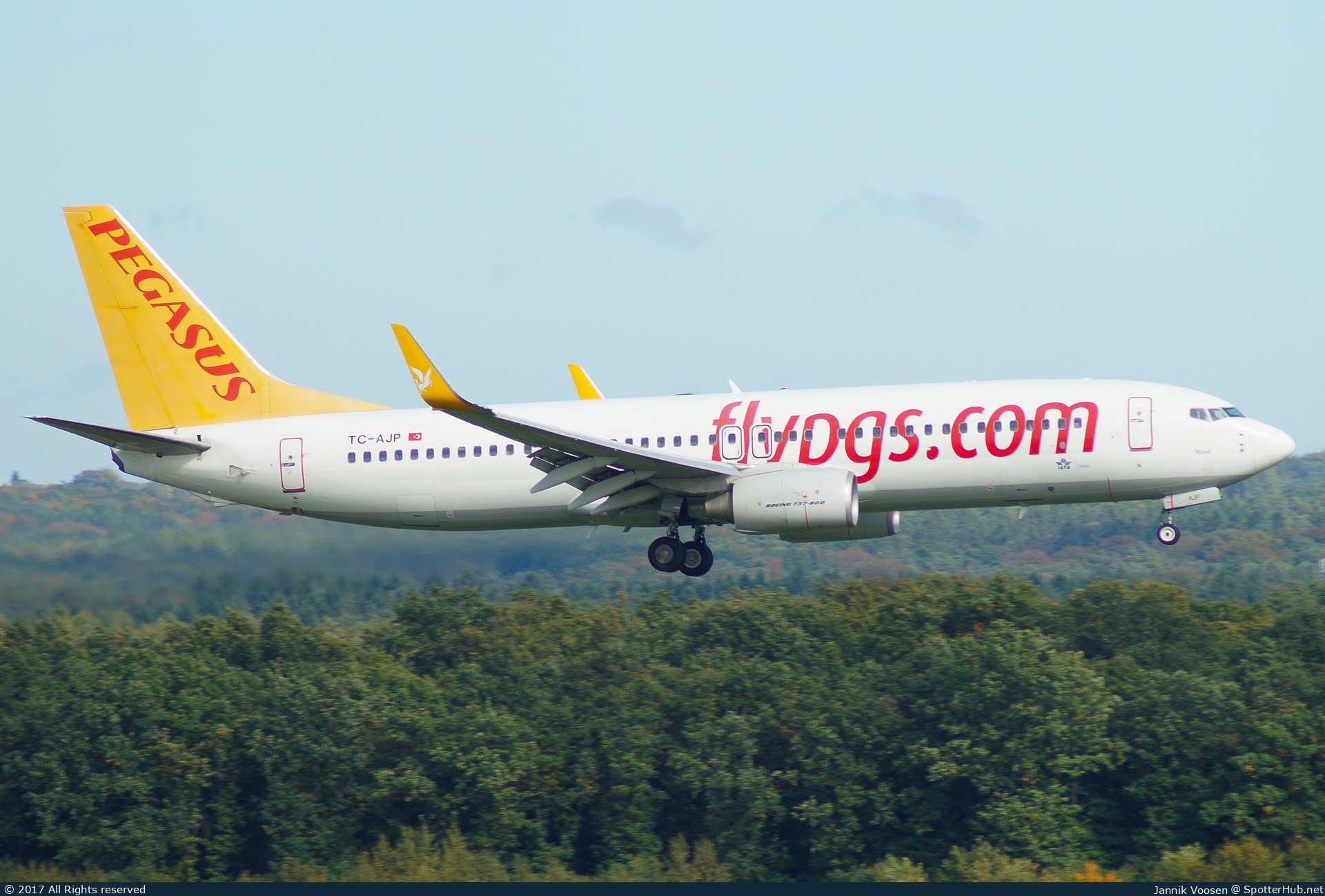 Photo of TC-AJP - Boeing 737-82R operated by Pegasus Airlines