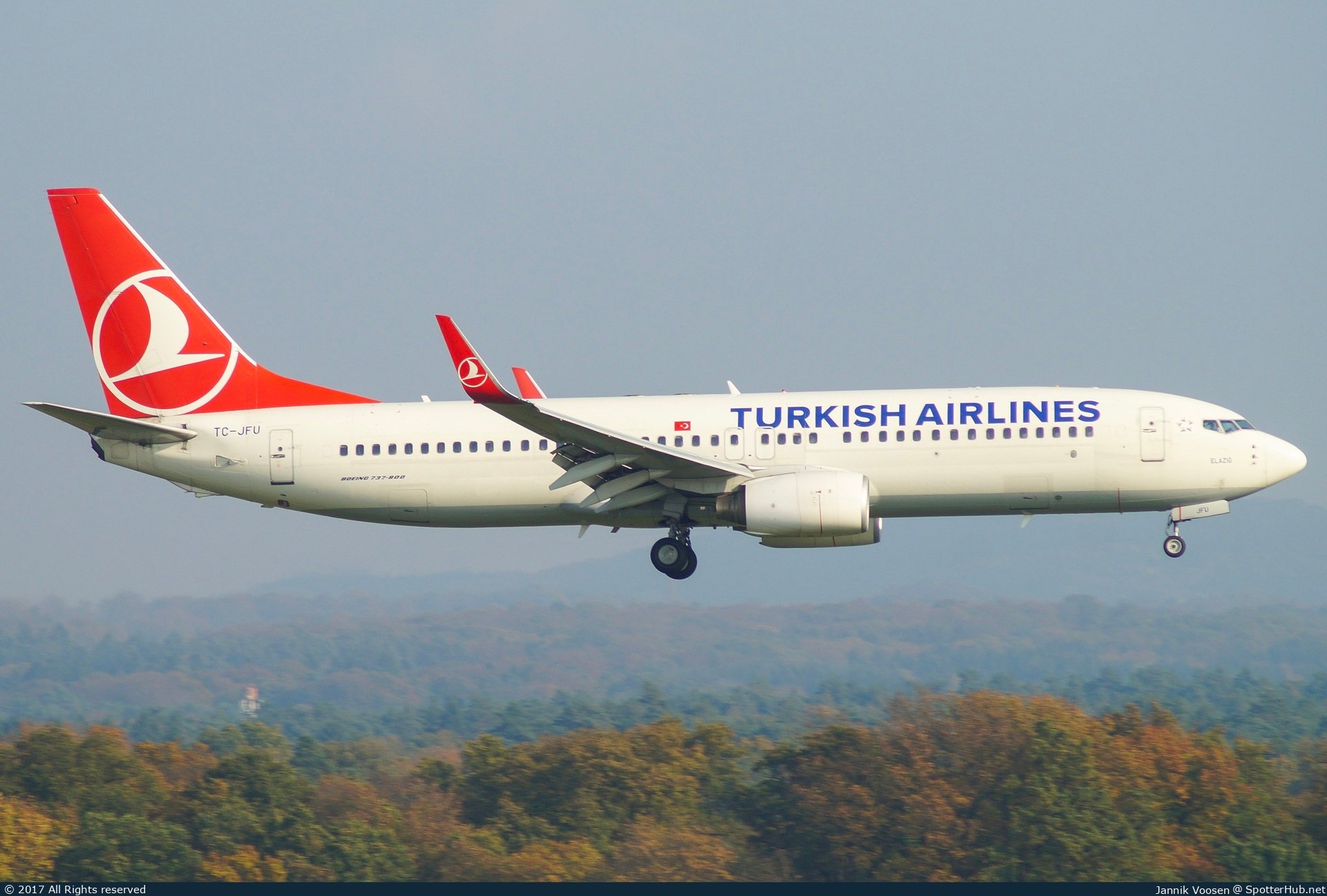 Photo of TC-JFU - Boeing 737-8F2 operated by Turkish Airlines