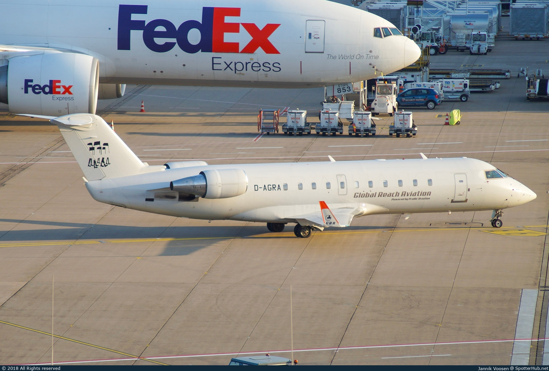 Photo of D-AGRA - Bombardier CRJ-200LR operated by Global Reach Aviation