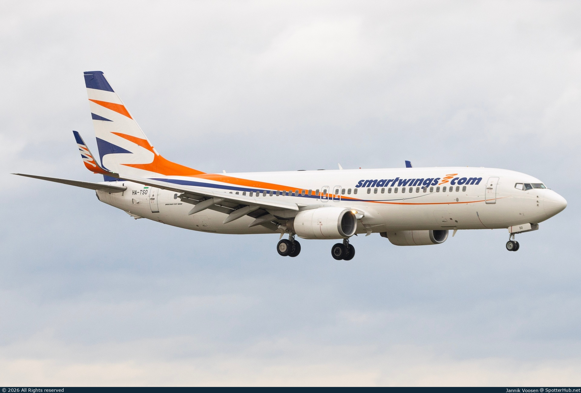 Photo of HA-TSO - Boeing 737-8GQ operated by SmartWings Hungary