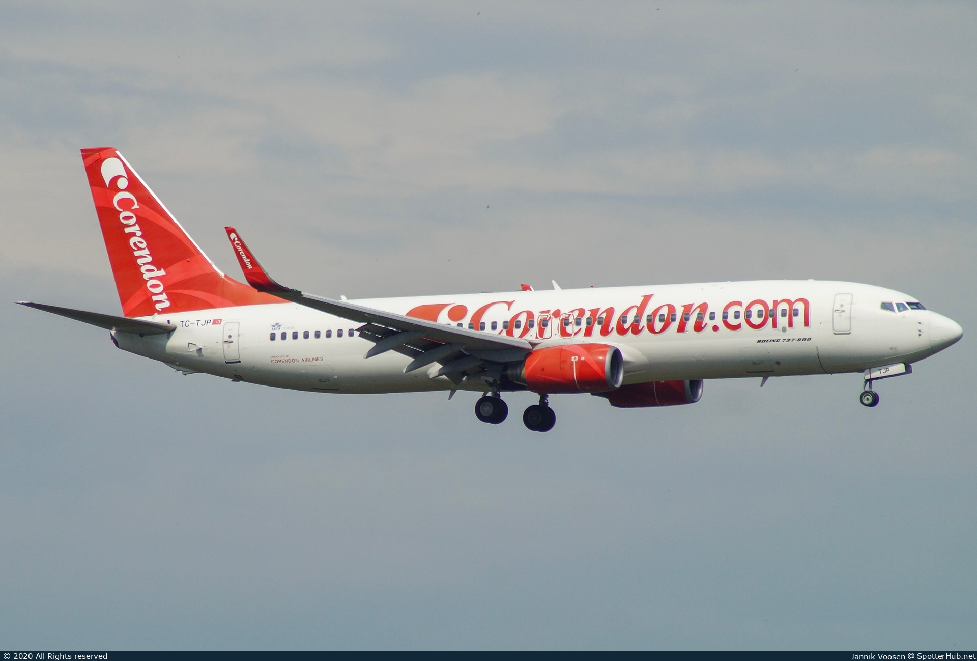 Photo of TC-TJP - Boeing 737-8BK operated by Corendon Airlines
