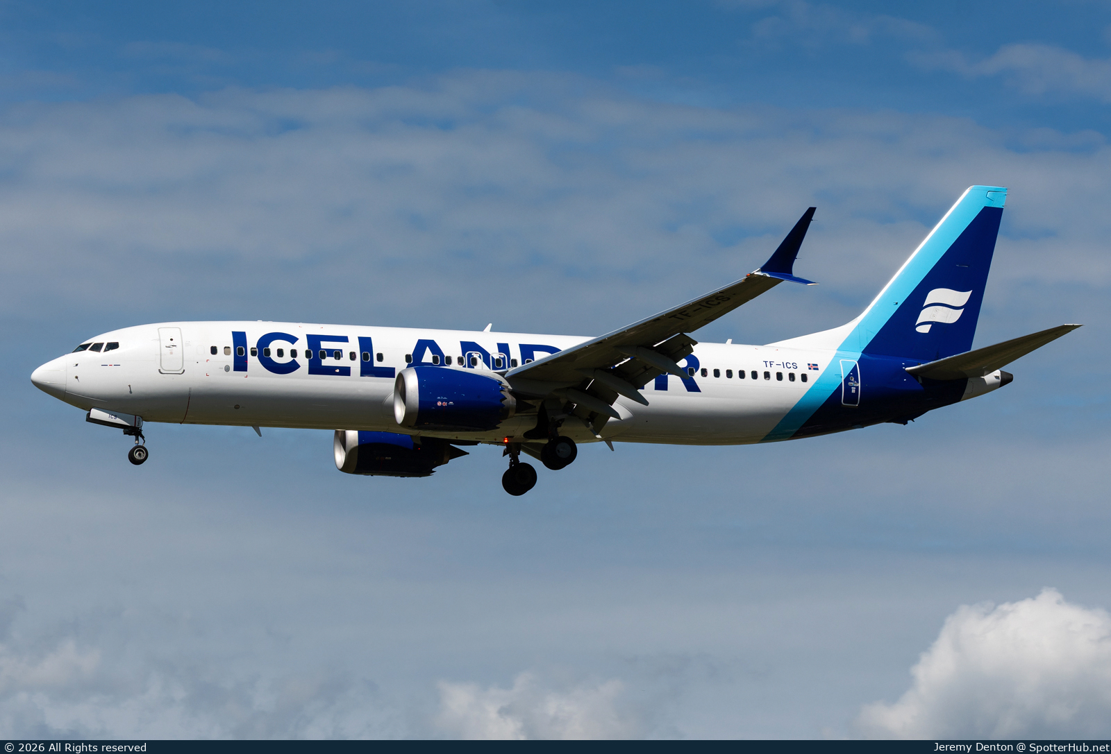 Photo of TF-ICS - Boeing 737 MAX 8 operated by Icelandair