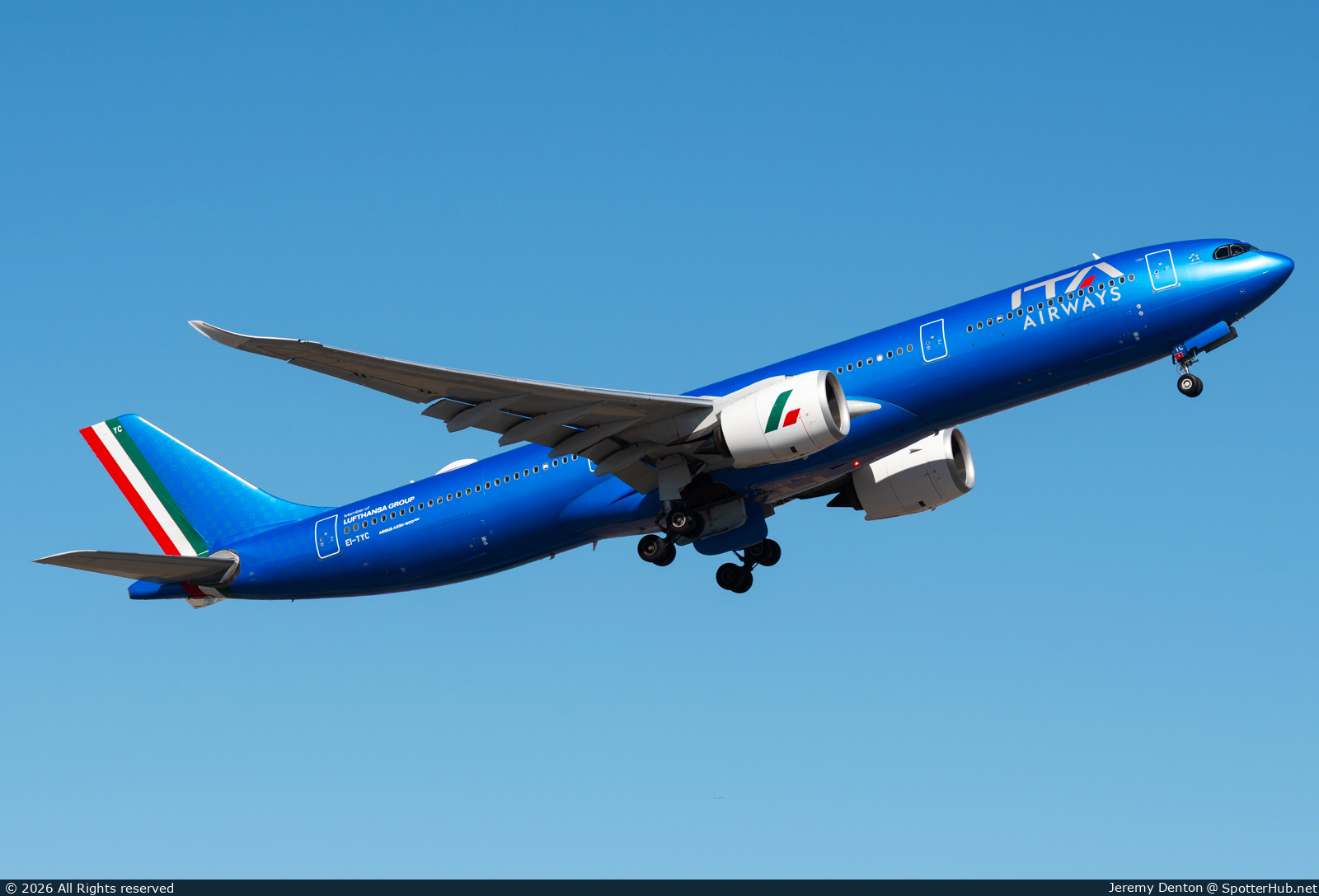 Photo of EI-TYC - Airbus A330-941 operated by ITA Airways