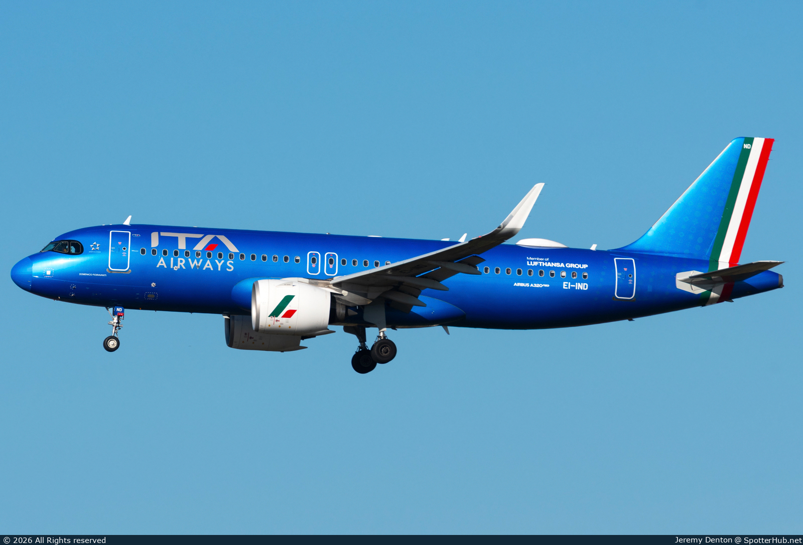 Photo of EI-IND - Airbus A320-272N operated by ITA Airways