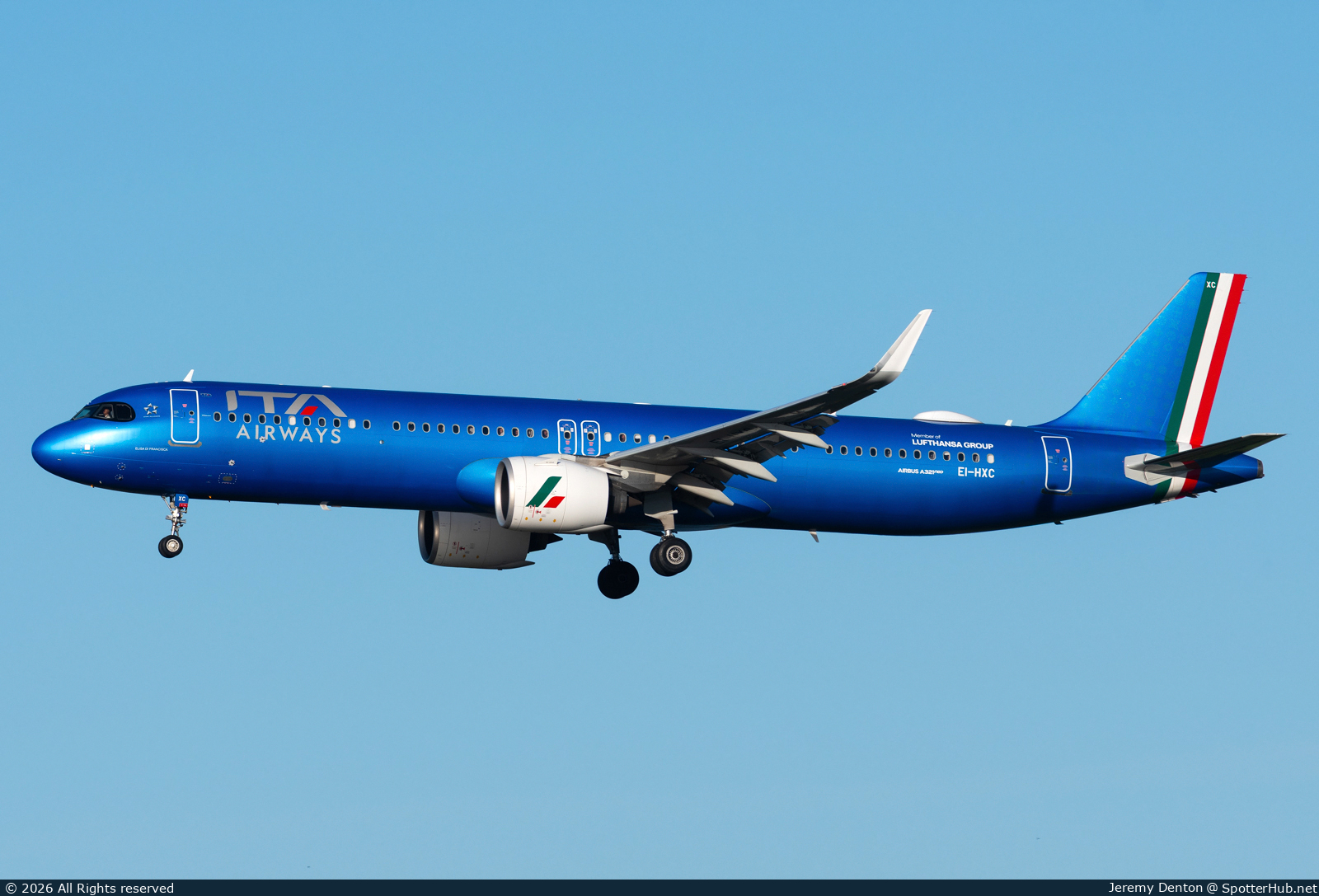 Photo of EI-HXC - Airbus A321-271NX operated by ITA Airways