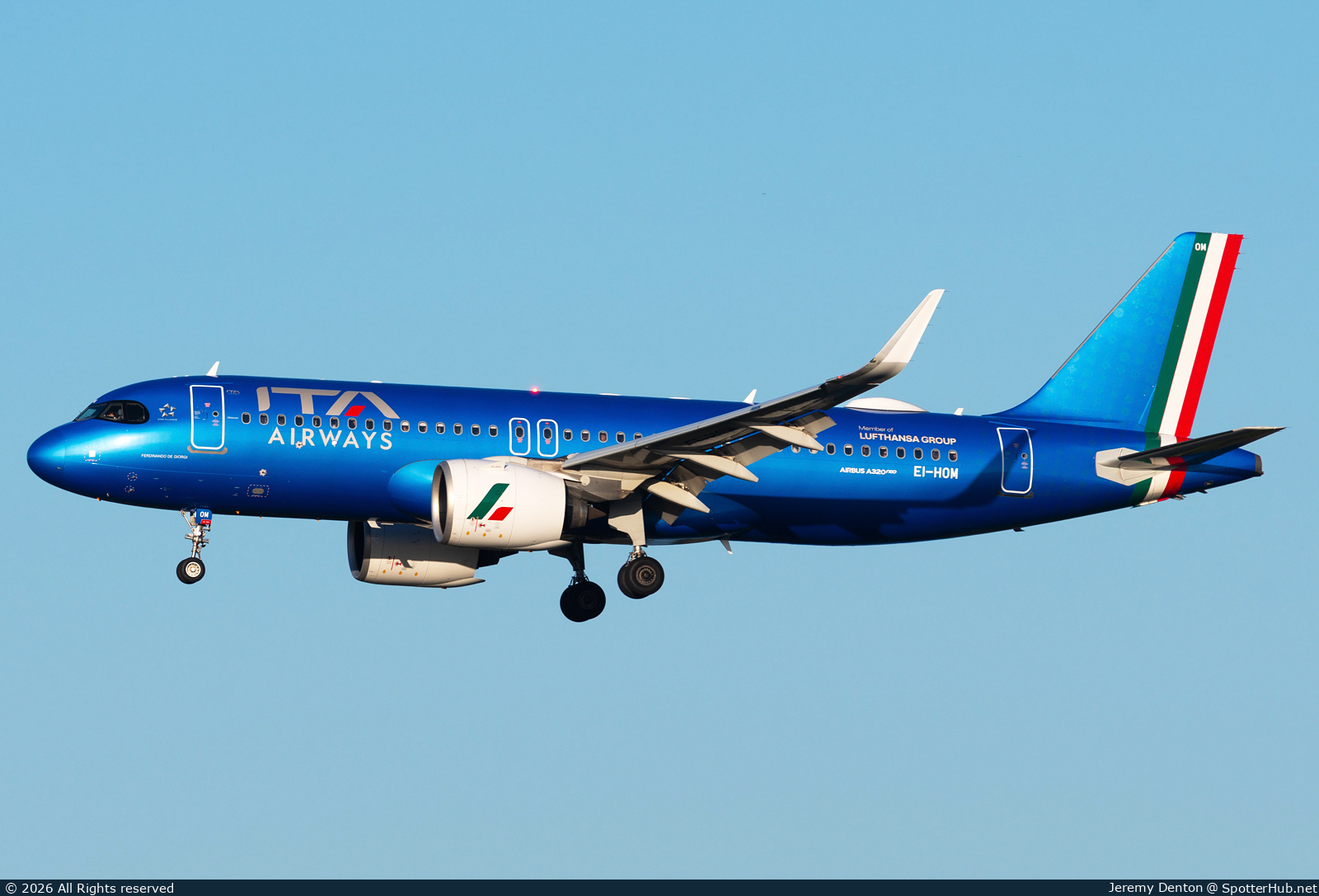 Photo of EI-HOM - Airbus A320-272N operated by ITA Airways
