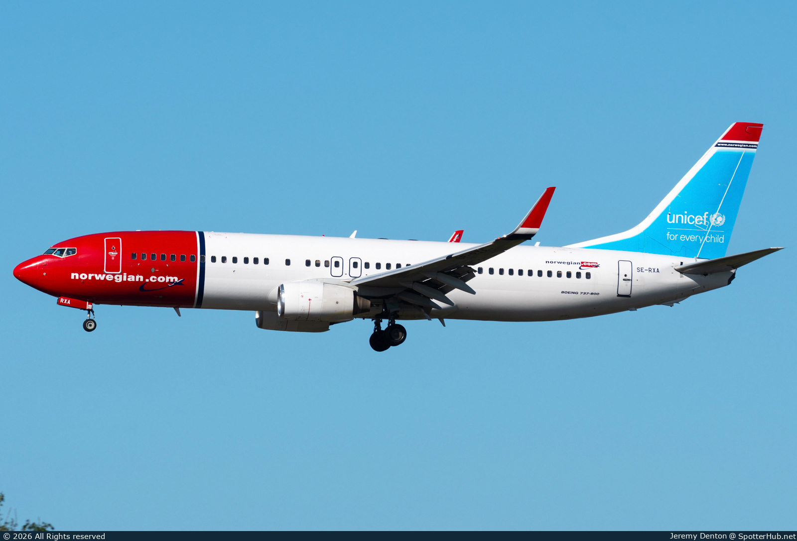 Photo of SE-RXA - Boeing 737-84P operated by Norwegian Air Sweden