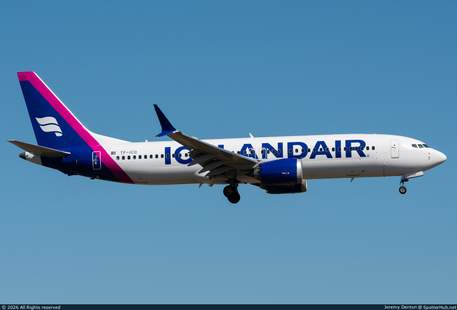 Photo of TF-ICO - Boeing 737 MAX 8 operated by Icelandair